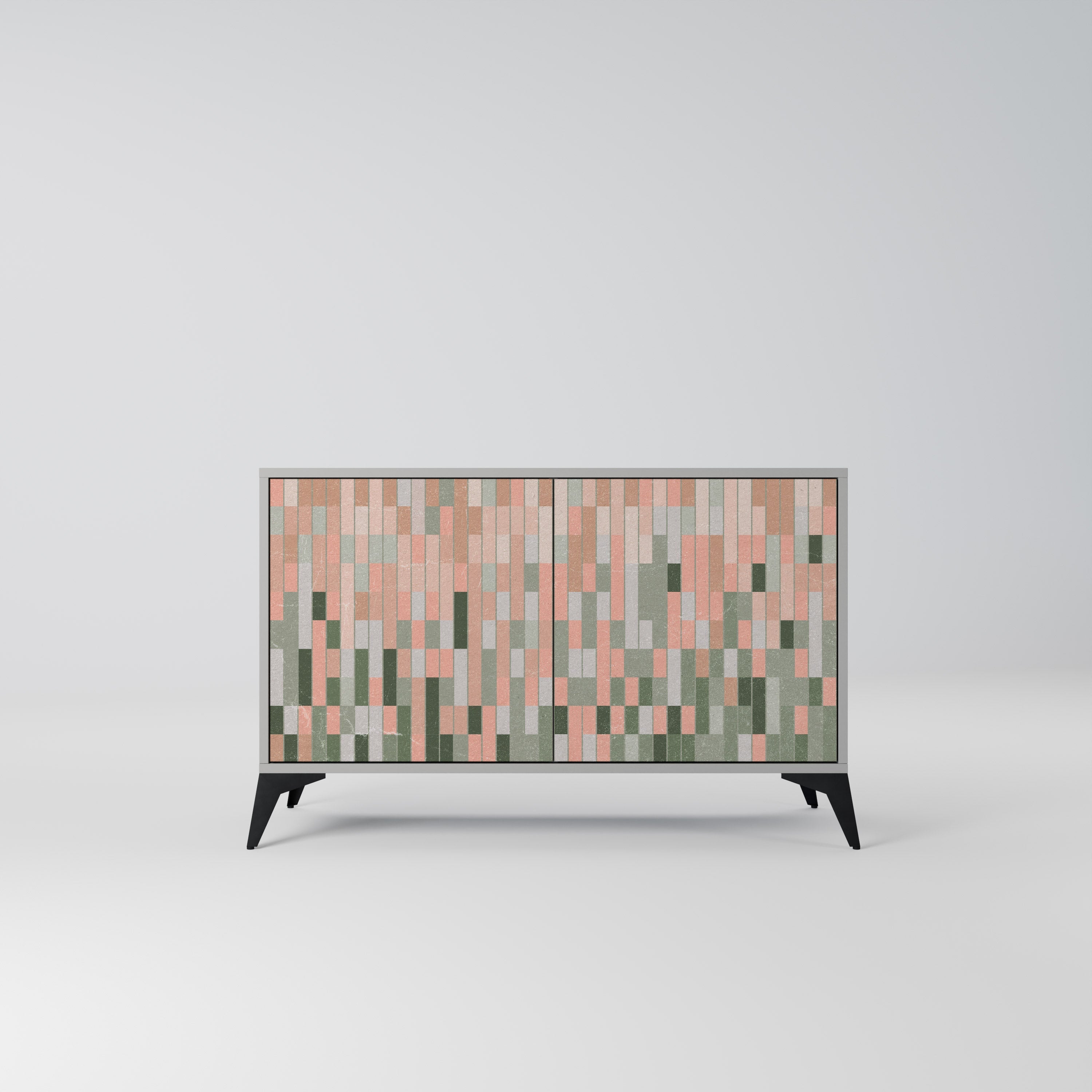 BUILDING THE FUTURE Sideboard mit 2 Türen in Grau