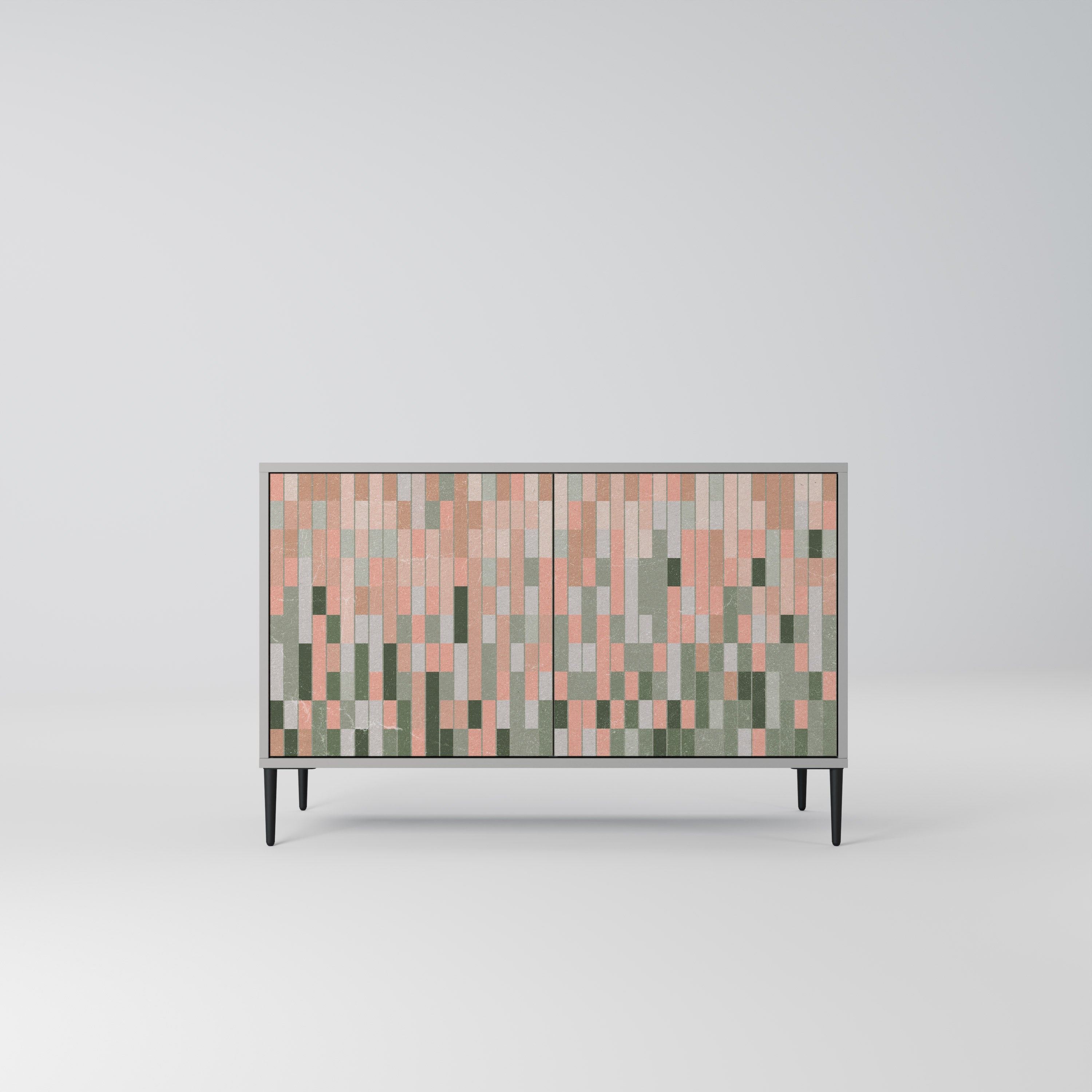 BUILDING THE FUTURE Sideboard mit 2 Türen in Grau