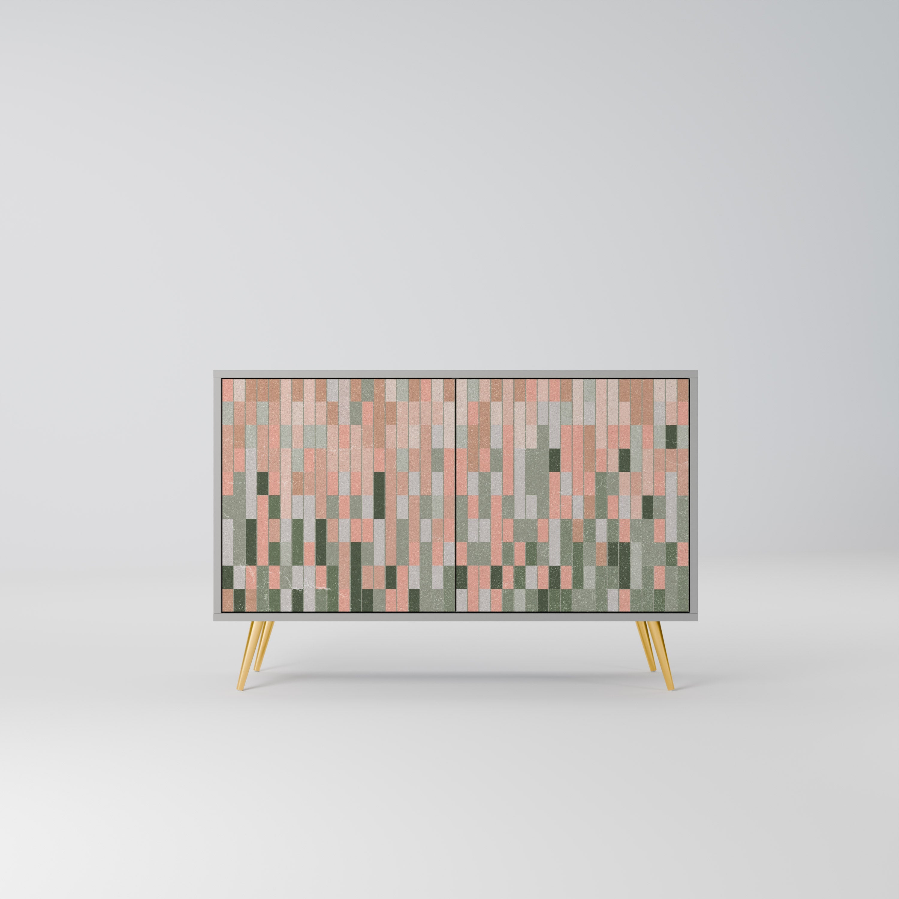 BUILDING THE FUTURE Sideboard mit 2 Türen in Grau