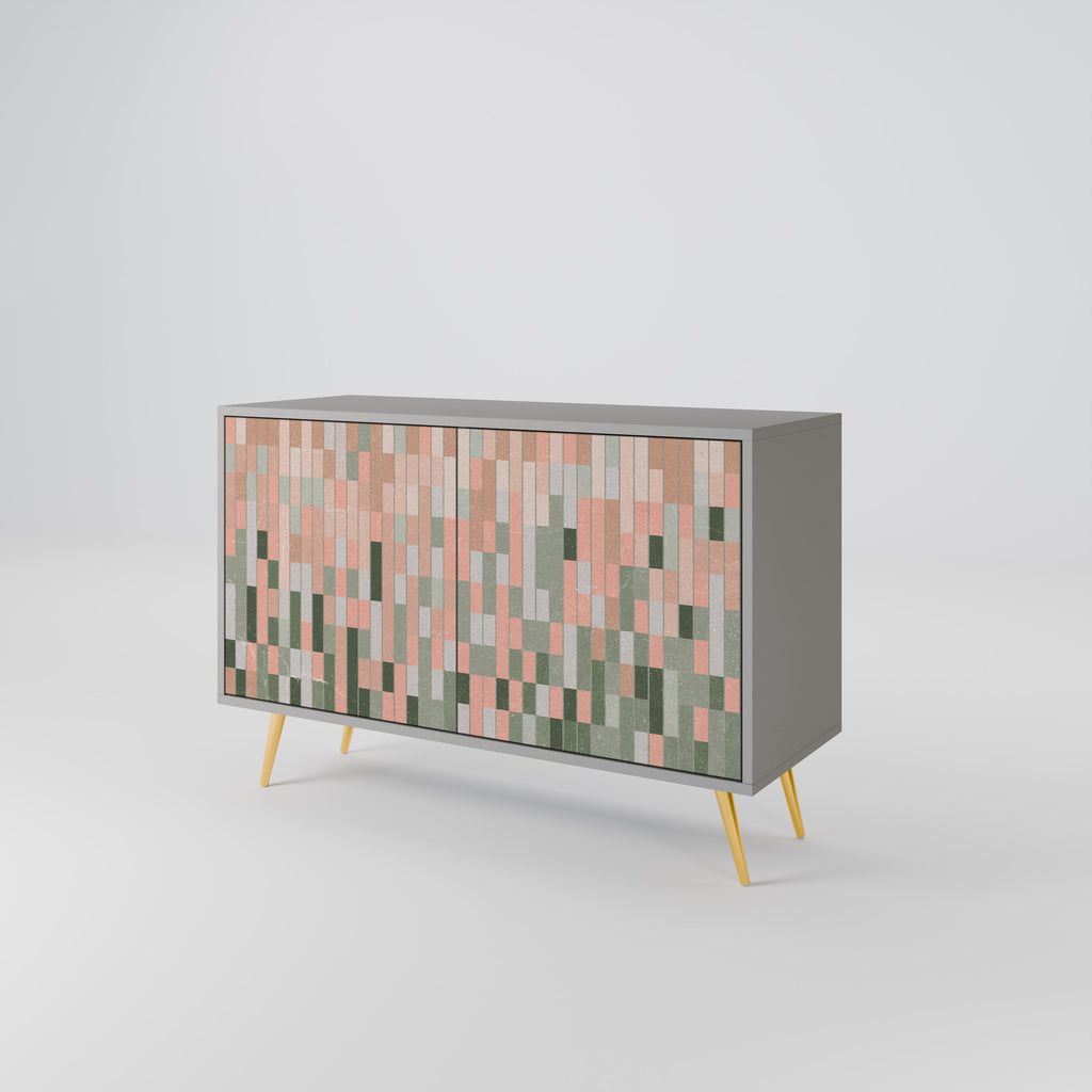 BUILDING THE FUTURE Sideboard mit 2 Türen in Grau