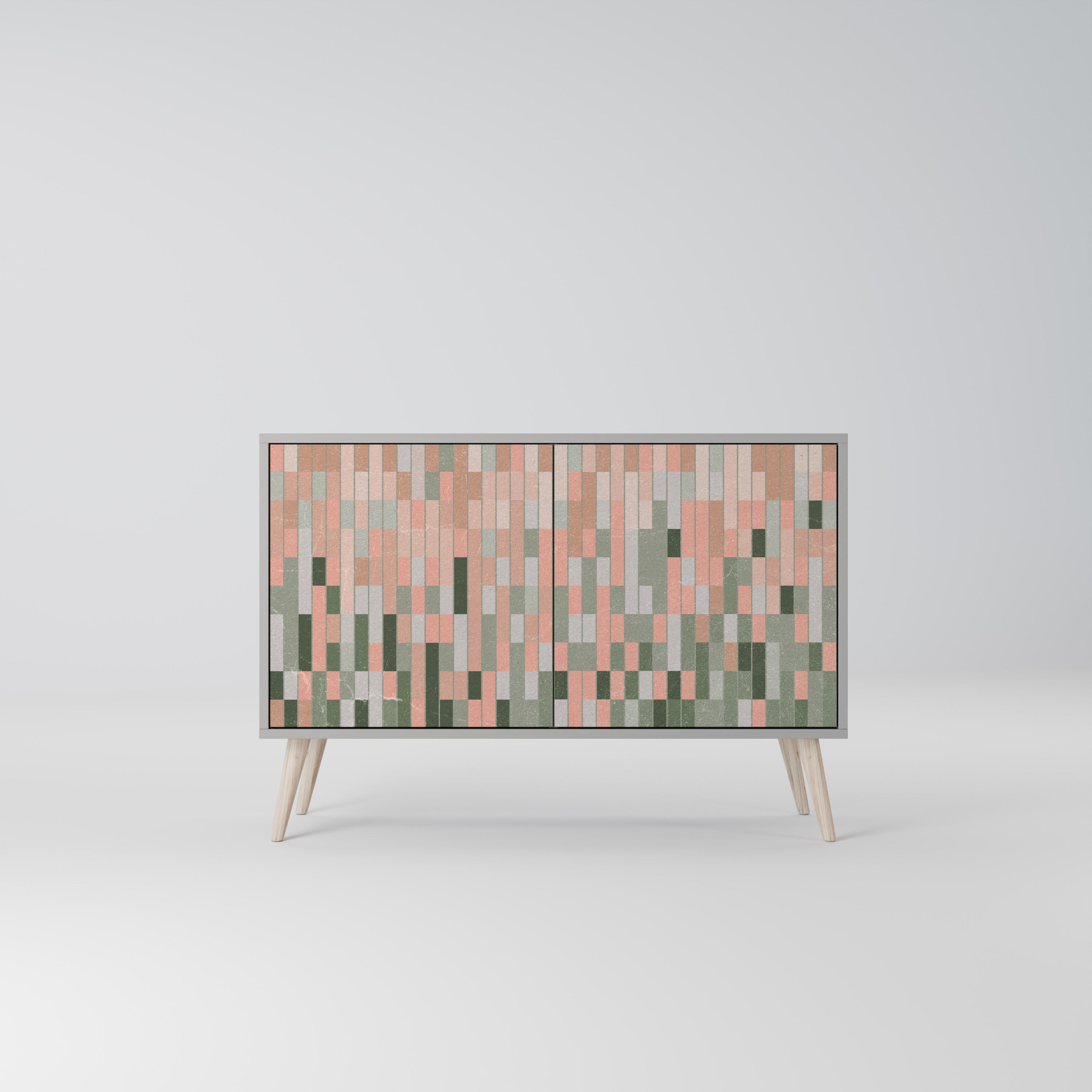 BUILDING THE FUTURE Sideboard mit 2 Türen in Grau