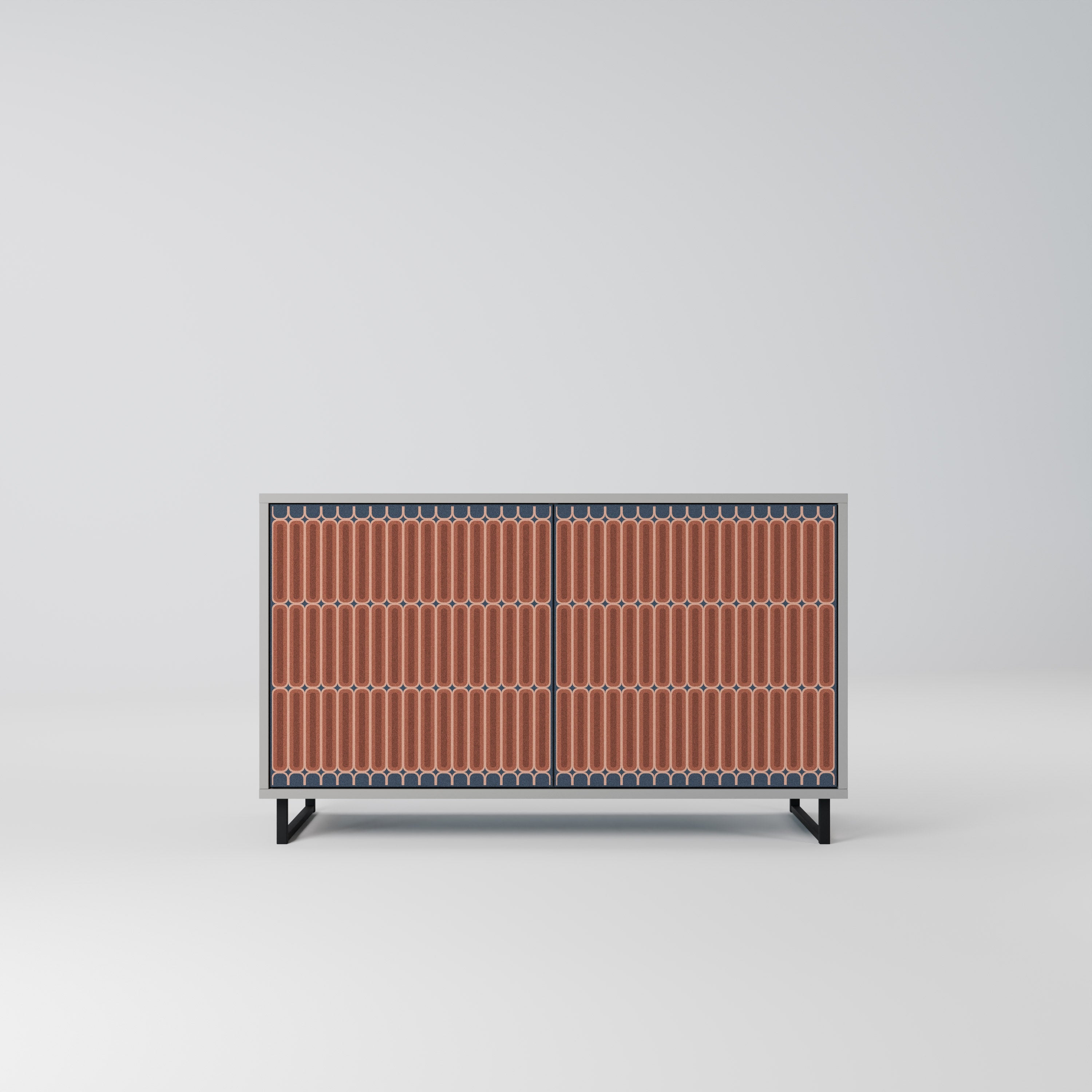 HYPNOTIC GATE Sideboard mit 2 Türen in Grau