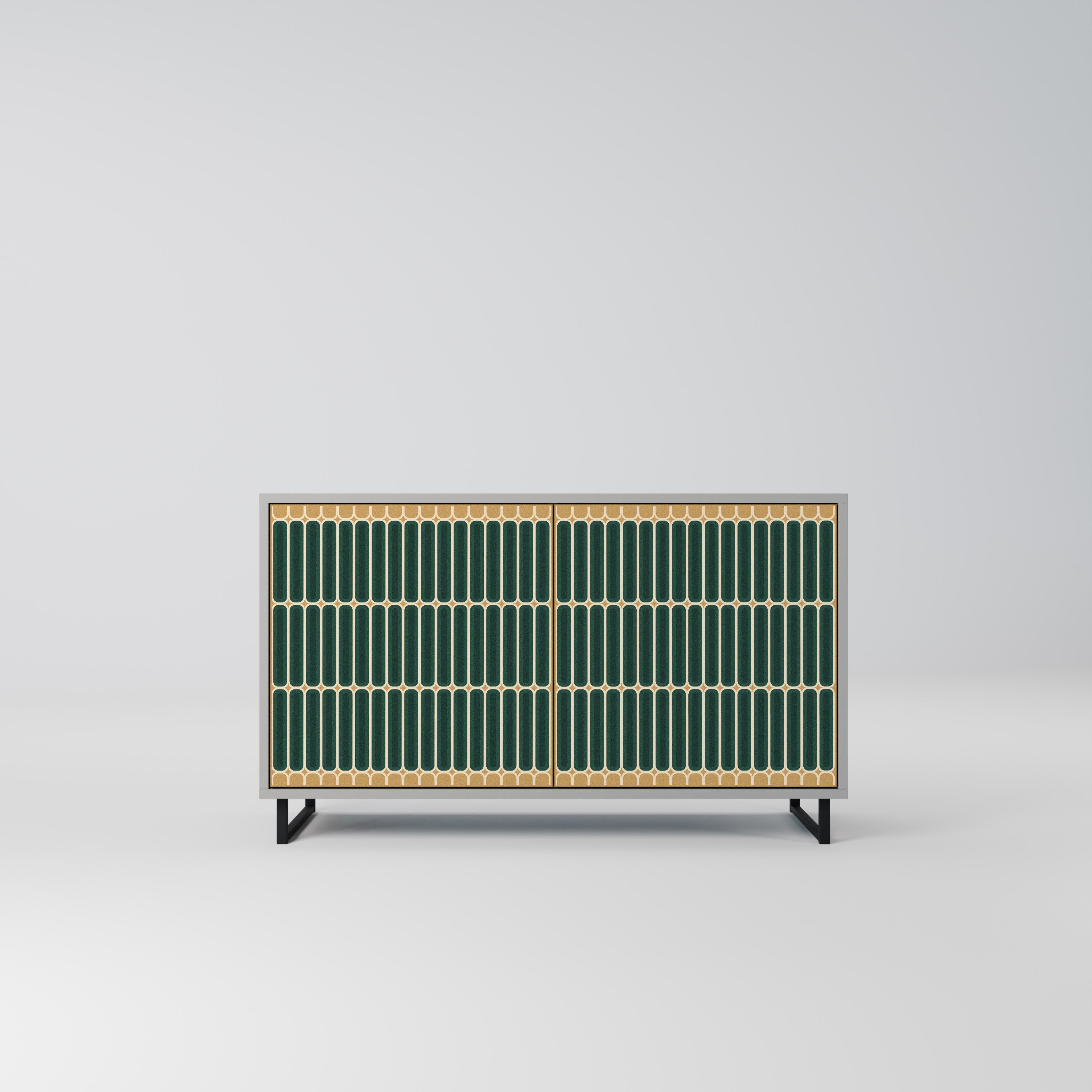 ILUSION GATE Sideboard mit 2 Türen in Grau