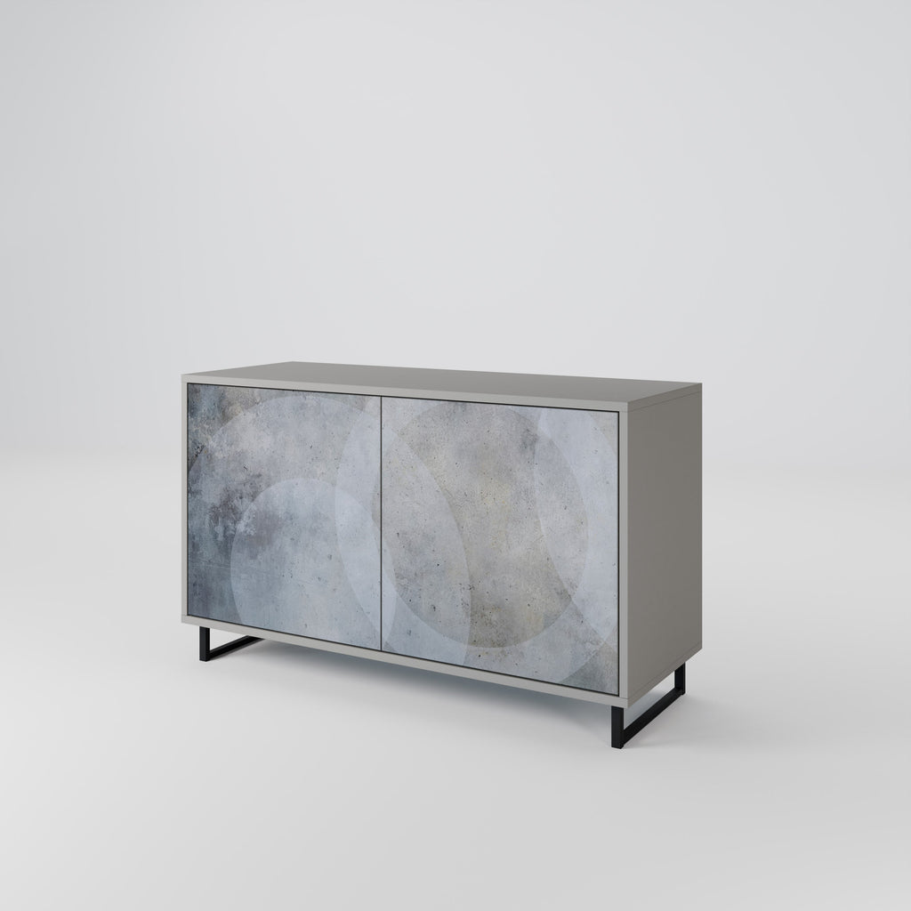 MUTED ARC Sideboard mit 2 Türen in Grau