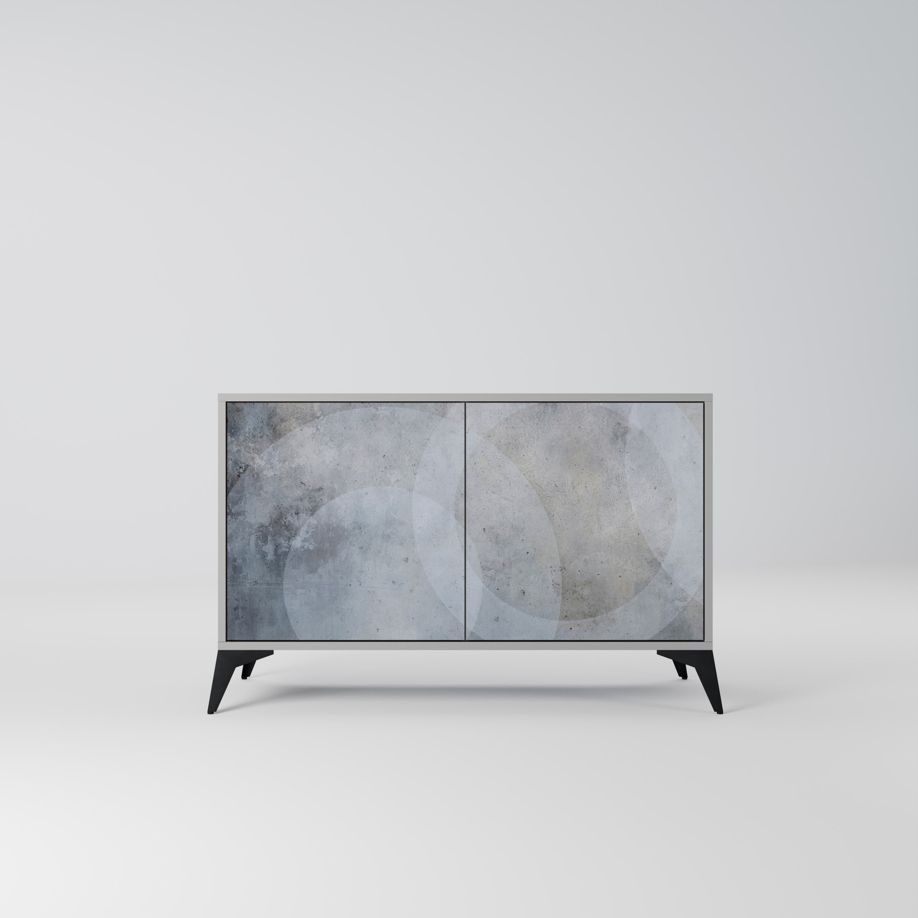 MUTED ARC Sideboard mit 2 Türen in Grau