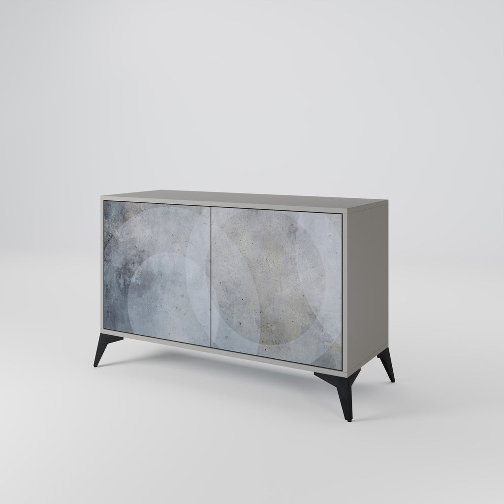MUTED ARC Sideboard mit 2 Türen in Grau
