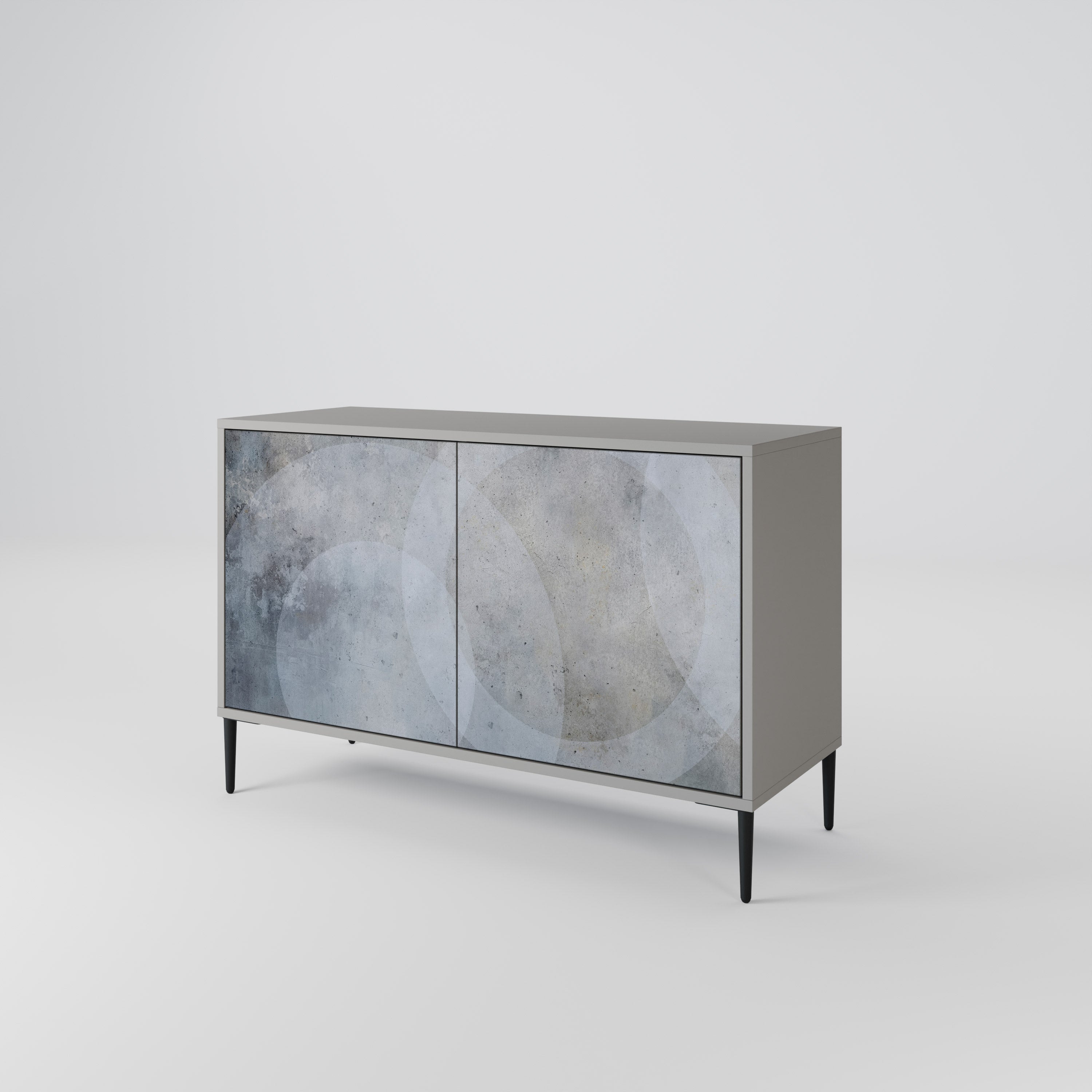 MUTED ARC Sideboard mit 2 Türen in Grau