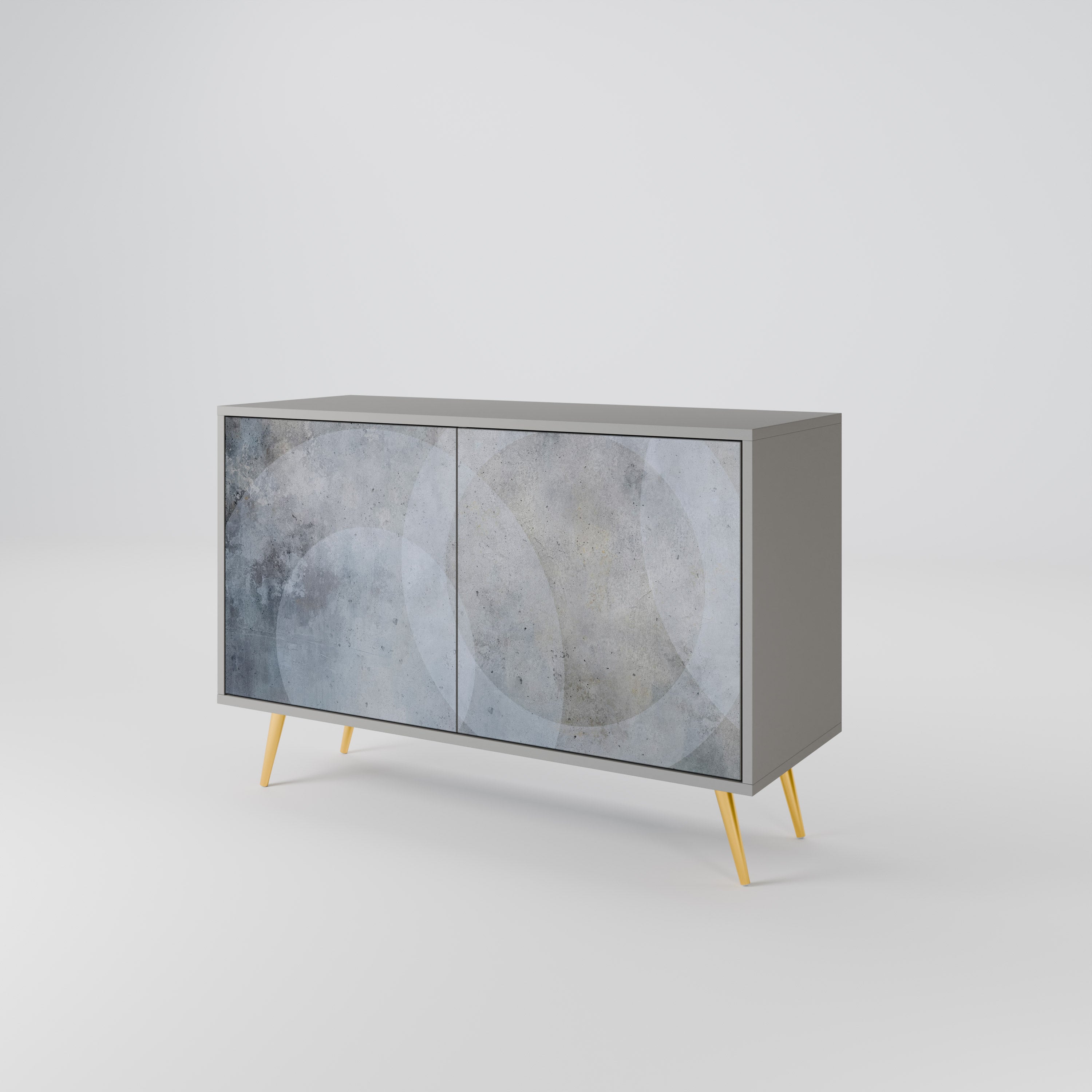 MUTED ARC Sideboard mit 2 Türen in Grau