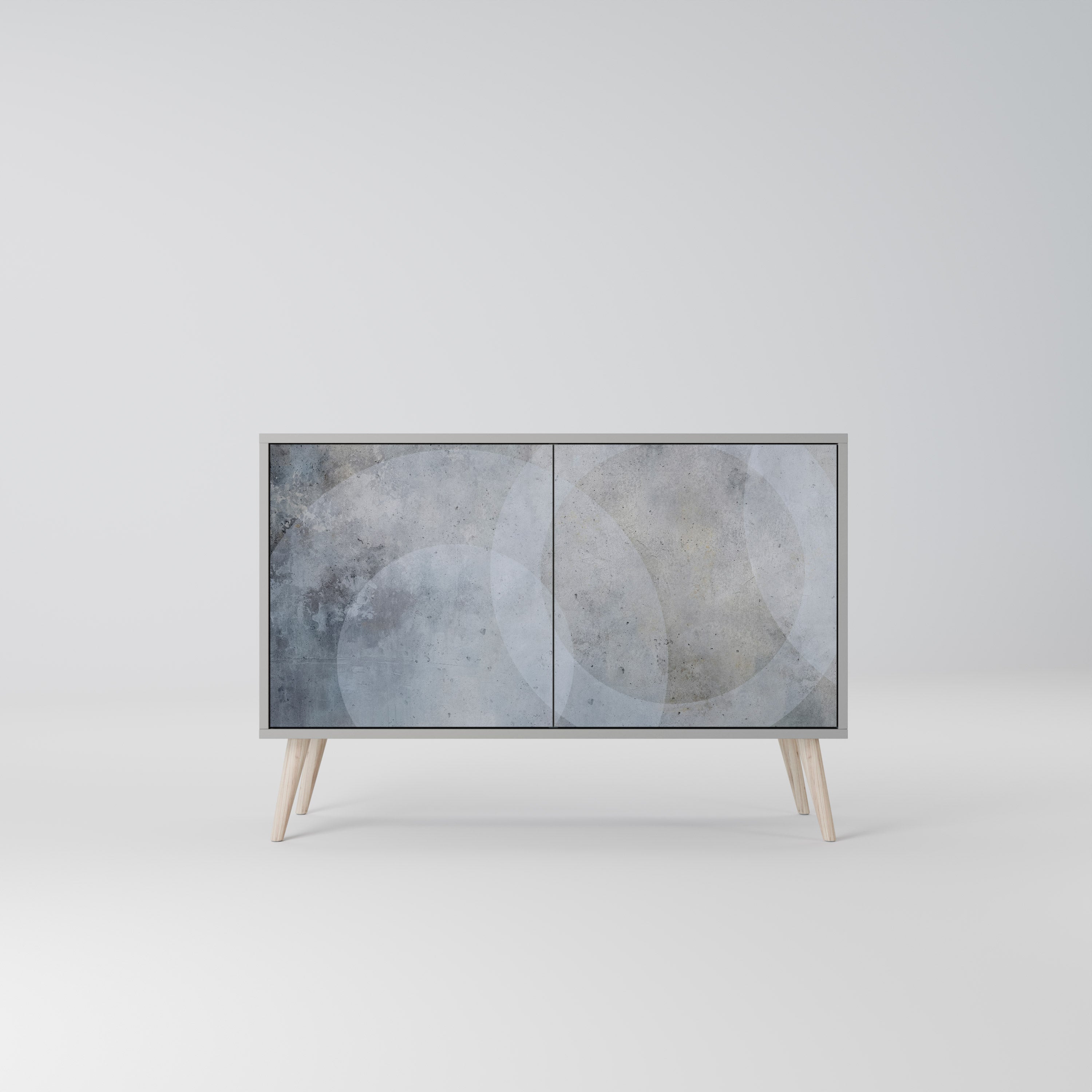 MUTED ARC Sideboard mit 2 Türen in Grau