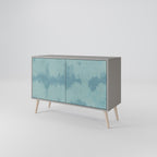 SKY WASH Sideboard mit 2 Türen in Grau