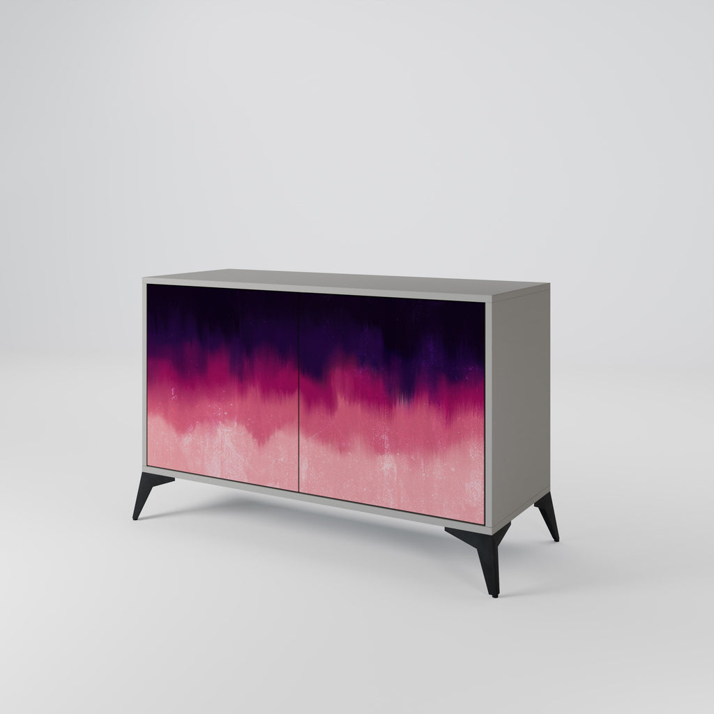 AURORA BOREALIS Sideboard mit 2 Türen in Grau