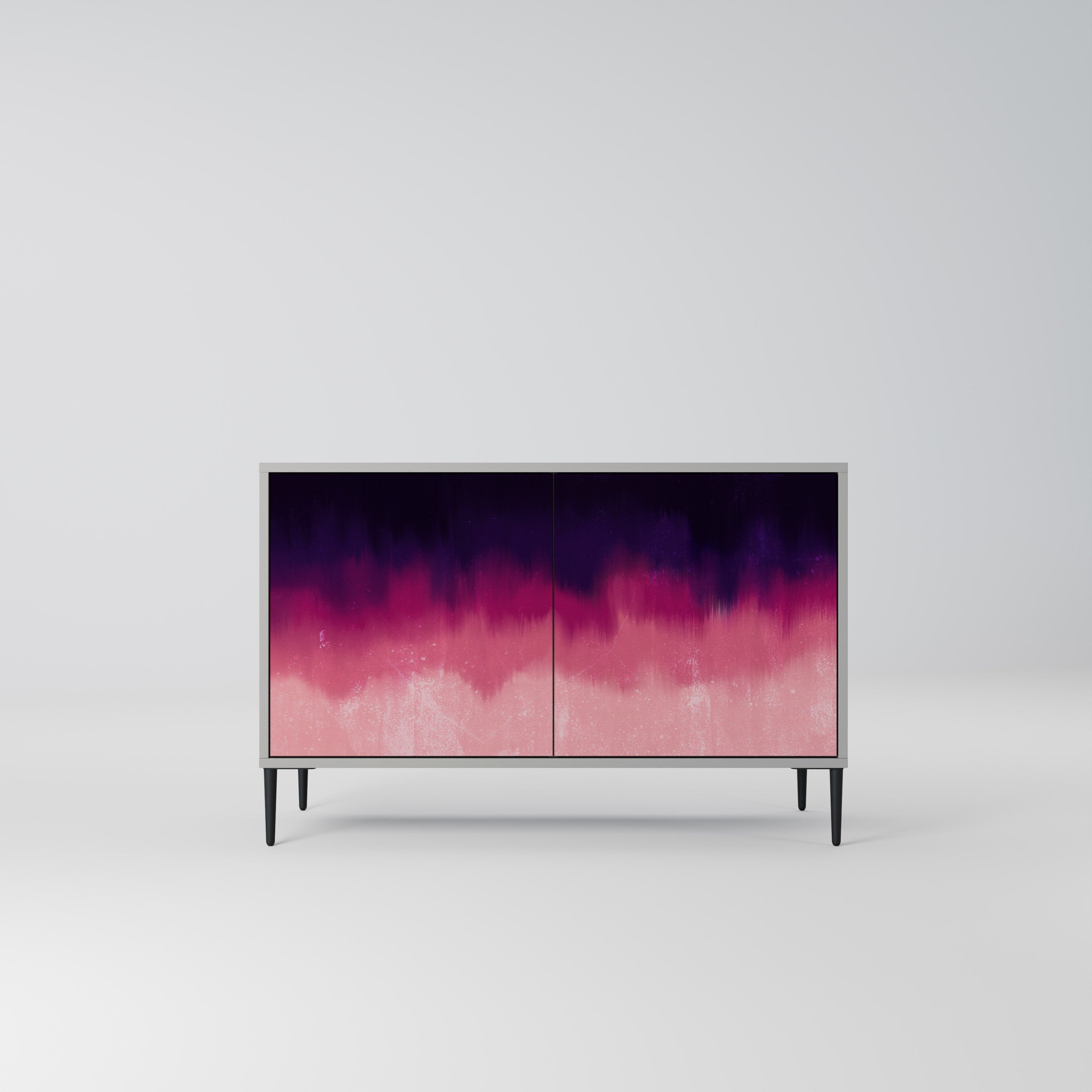 AURORA BOREALIS Sideboard mit 2 Türen in Grau