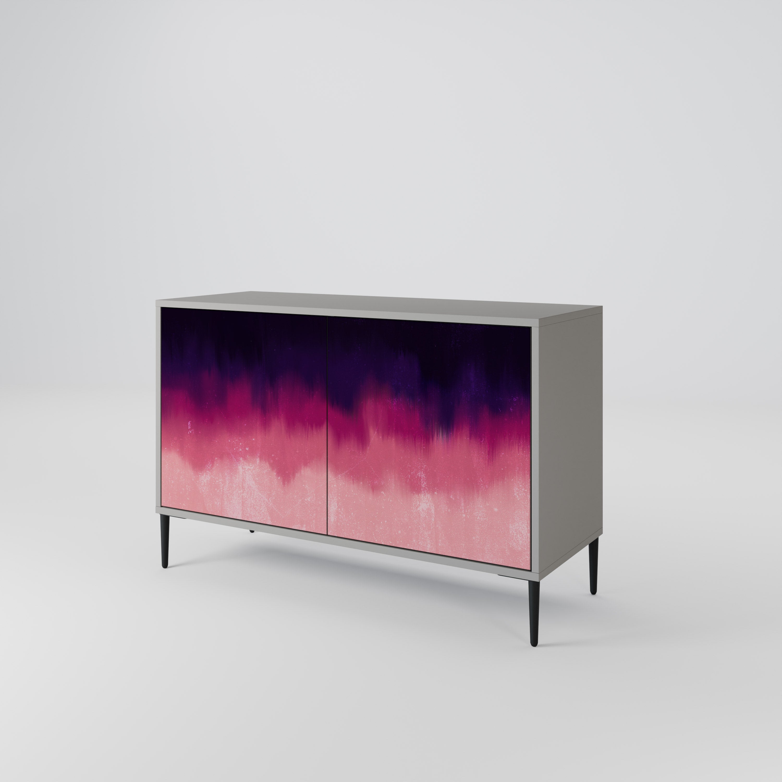 AURORA BOREALIS Sideboard mit 2 Türen in Grau