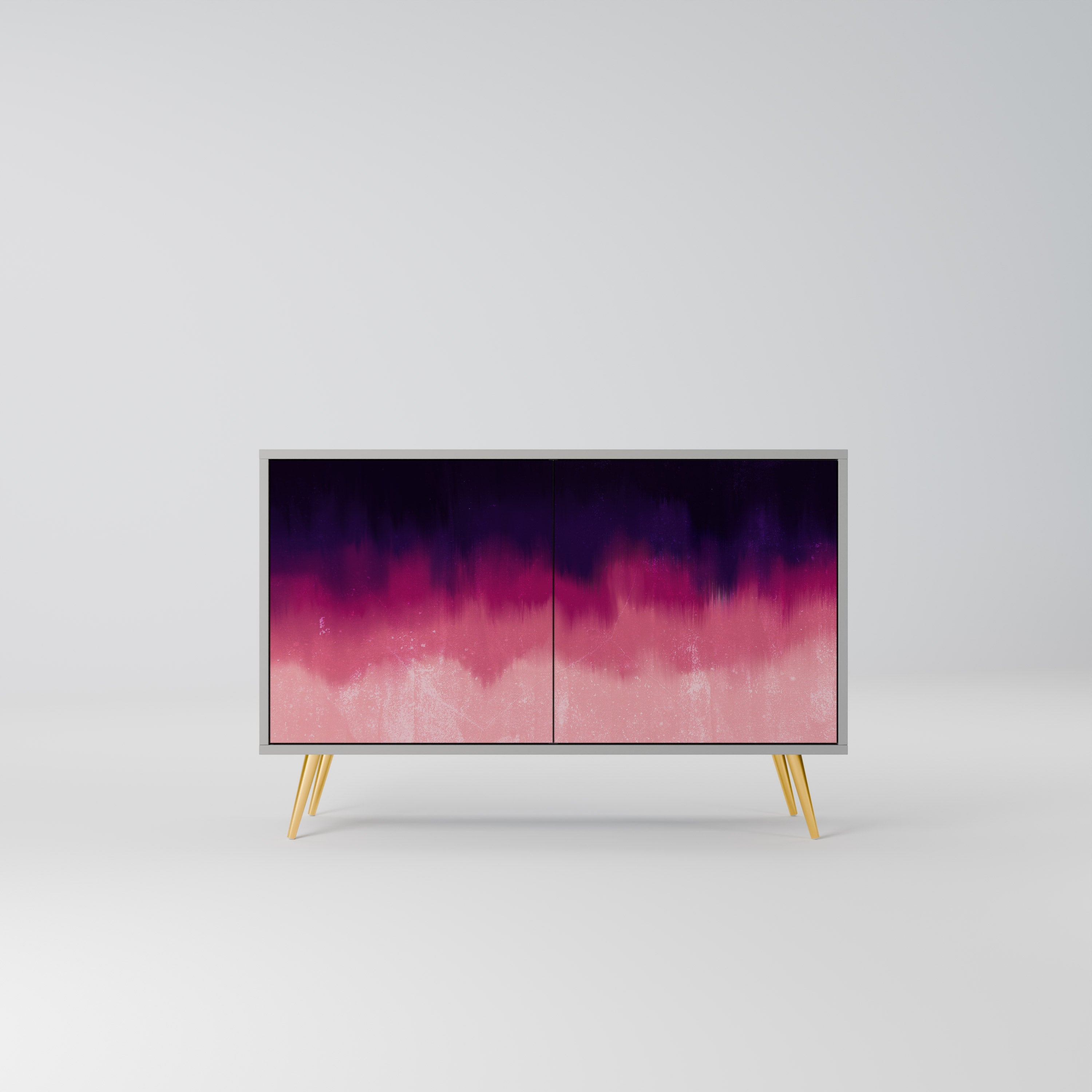 AURORA BOREALIS Sideboard mit 2 Türen in Grau