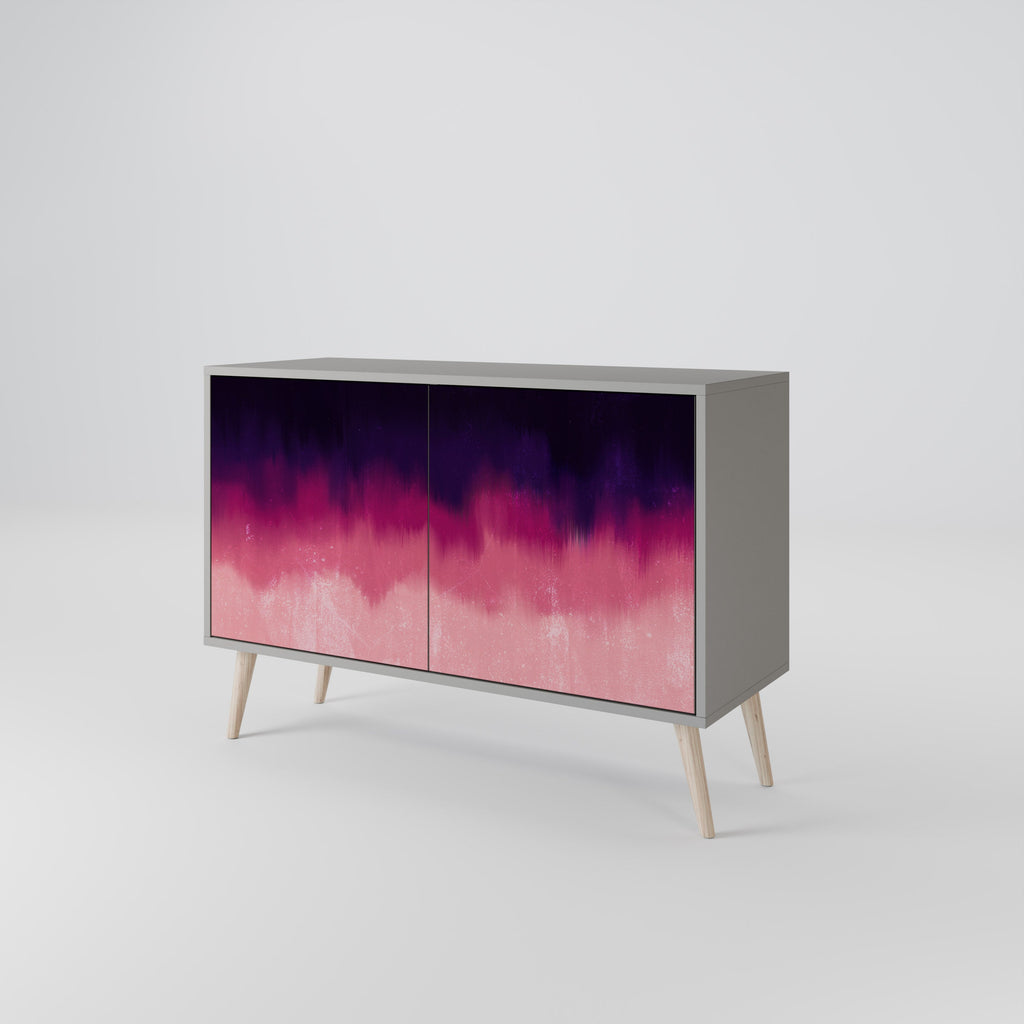AURORA BOREALIS Sideboard mit 2 Türen in Grau