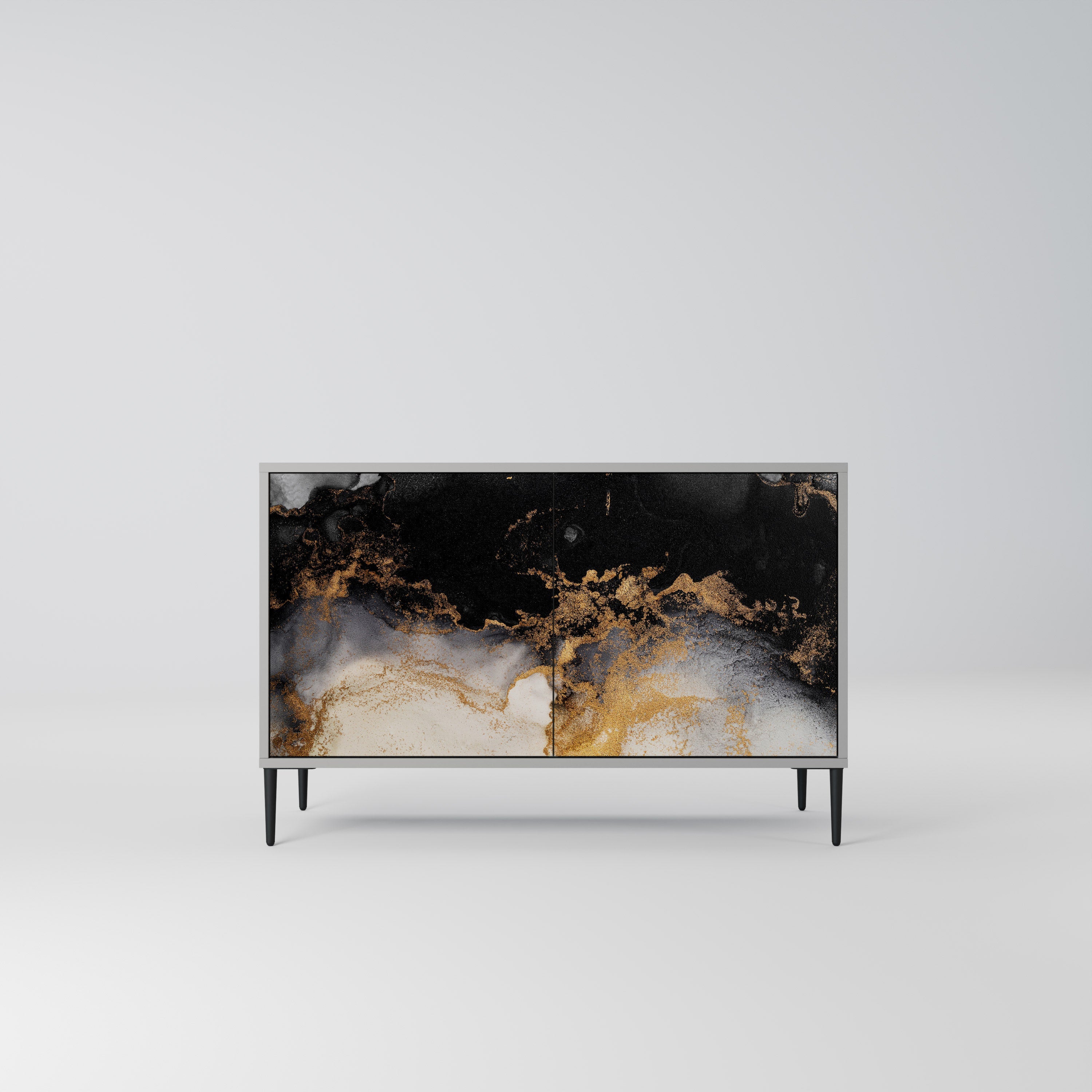 MARBLE OF TOMMORROW Sideboard mit 2 Türen in Grau
