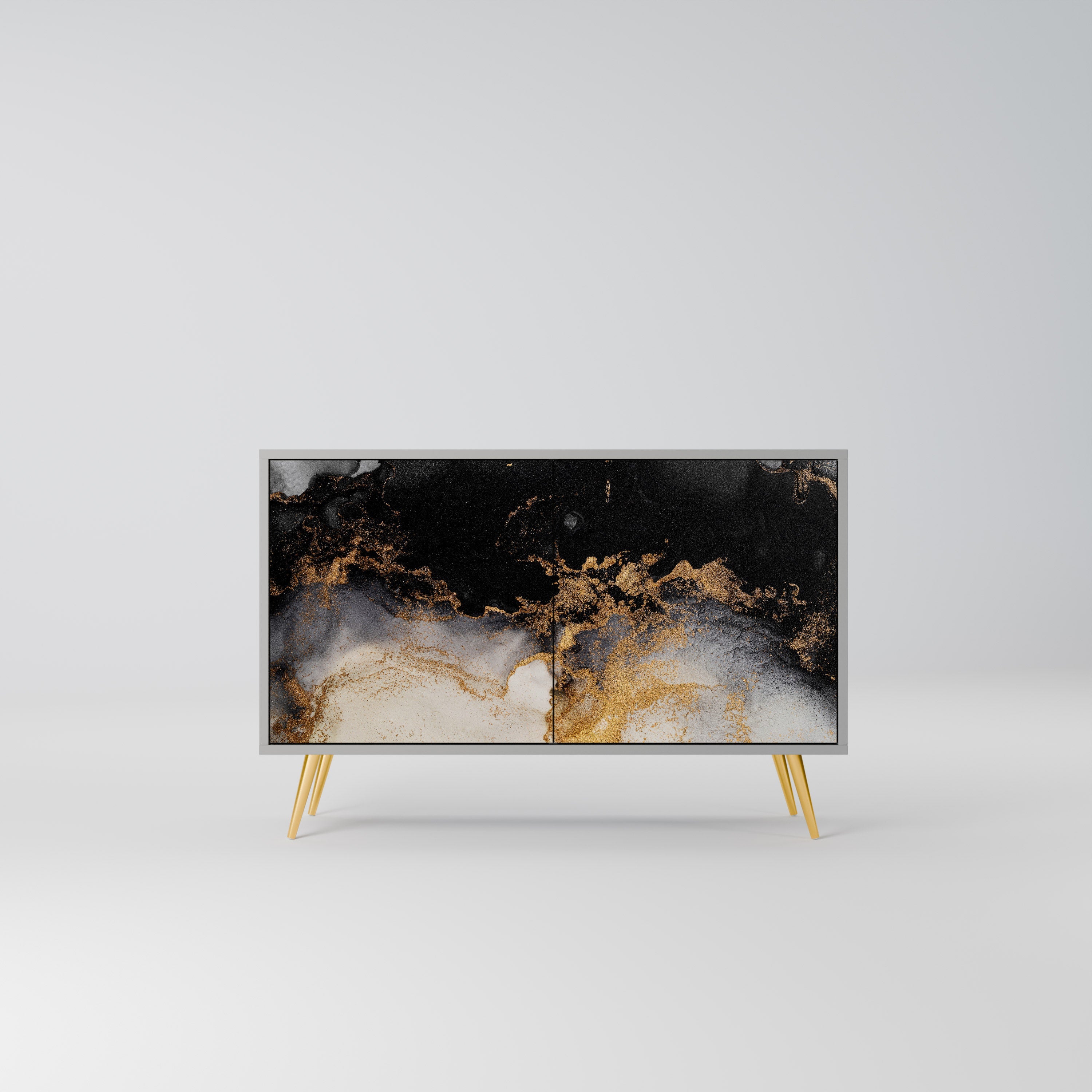 MARBLE OF TOMMORROW Sideboard mit 2 Türen in Grau