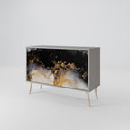 MARBLE OF TOMMORROW Sideboard mit 2 Türen in Grau