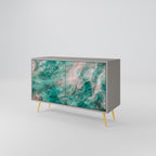 ABSTRACT ALCHEMY Sideboard mit 2 Türen in Grau