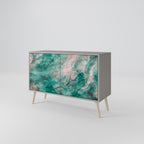 ABSTRACT ALCHEMY Sideboard mit 2 Türen in Grau