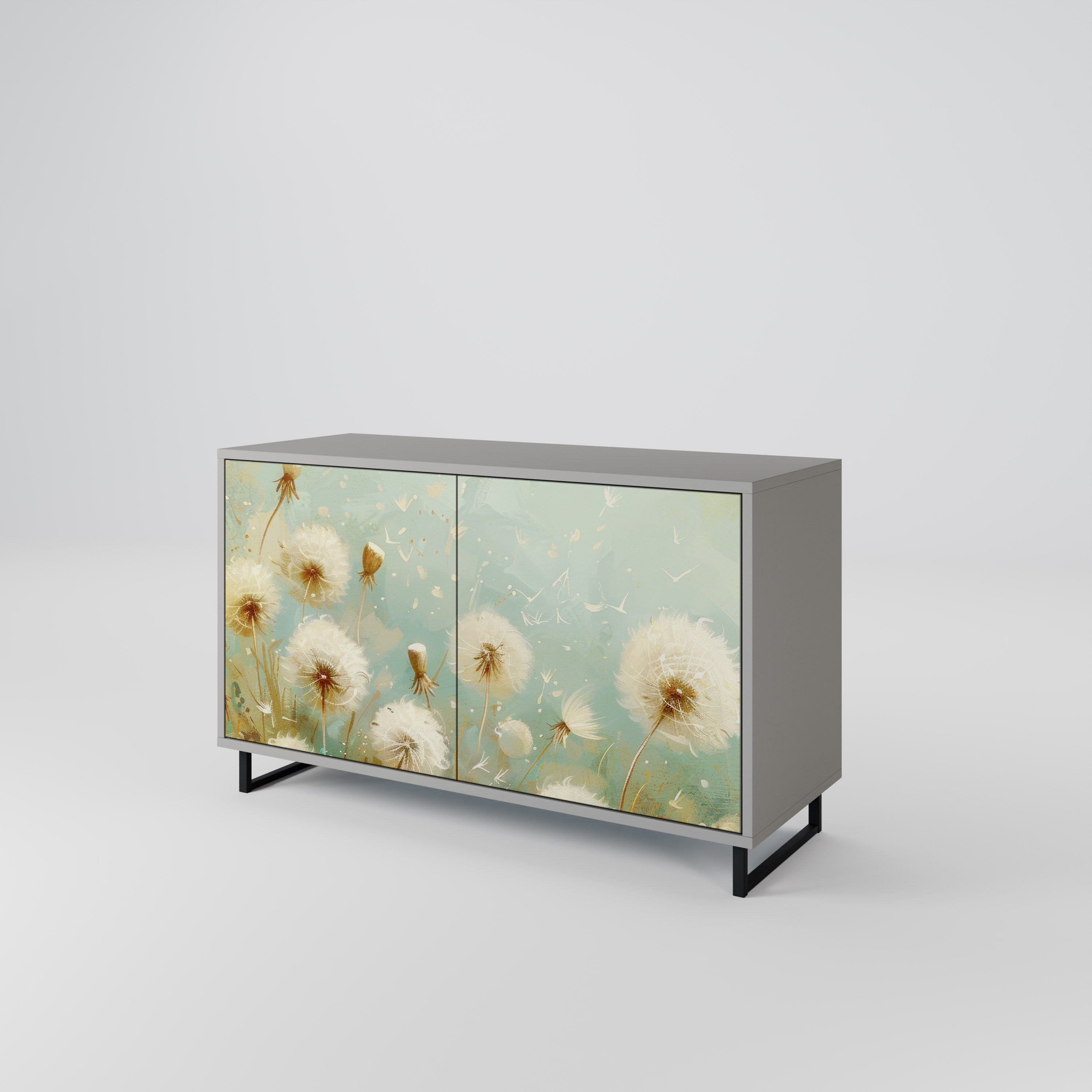 DREAMY MEADOW Sideboard mit 2 Türen in Grau