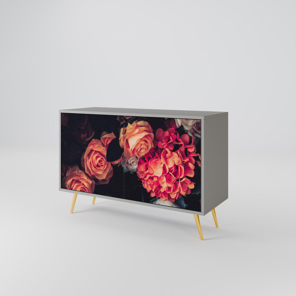 NEVERENDING BLOOM Sideboard mit 2 Türen in Grau