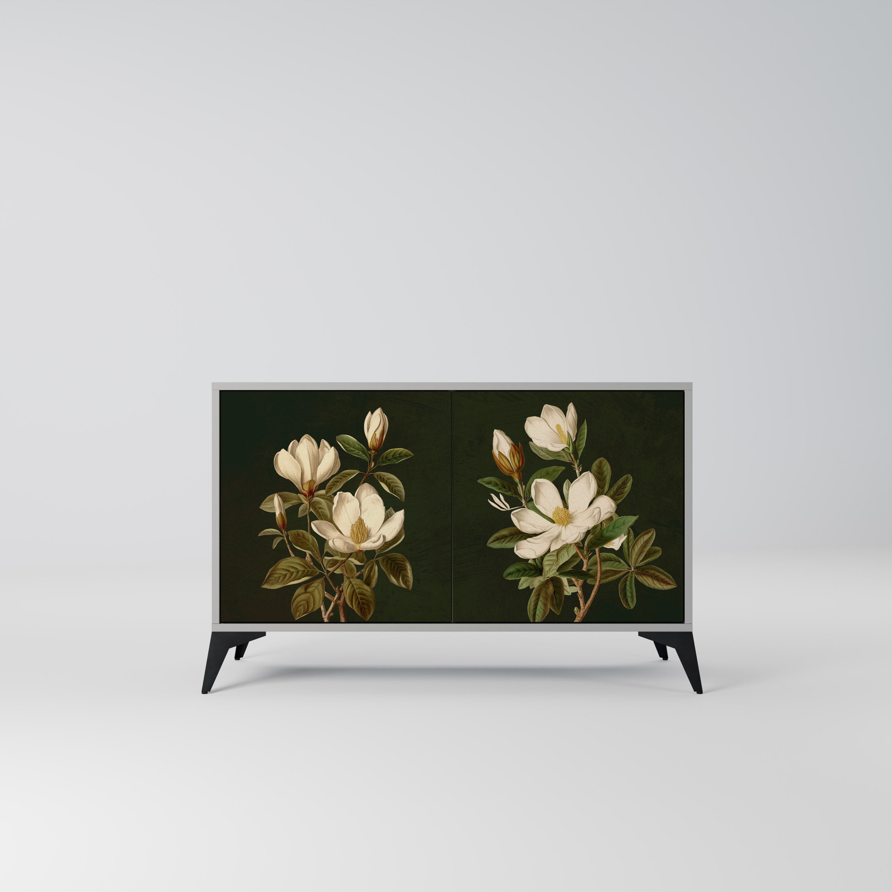 FLORAL NOIR Sideboard mit 2 Türen in Grau