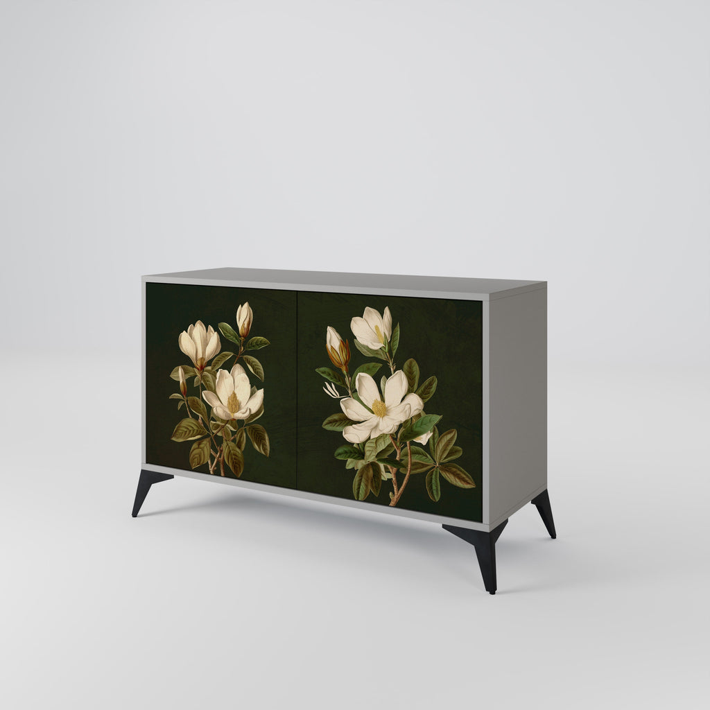 FLORAL NOIR Sideboard mit 2 Türen in Grau