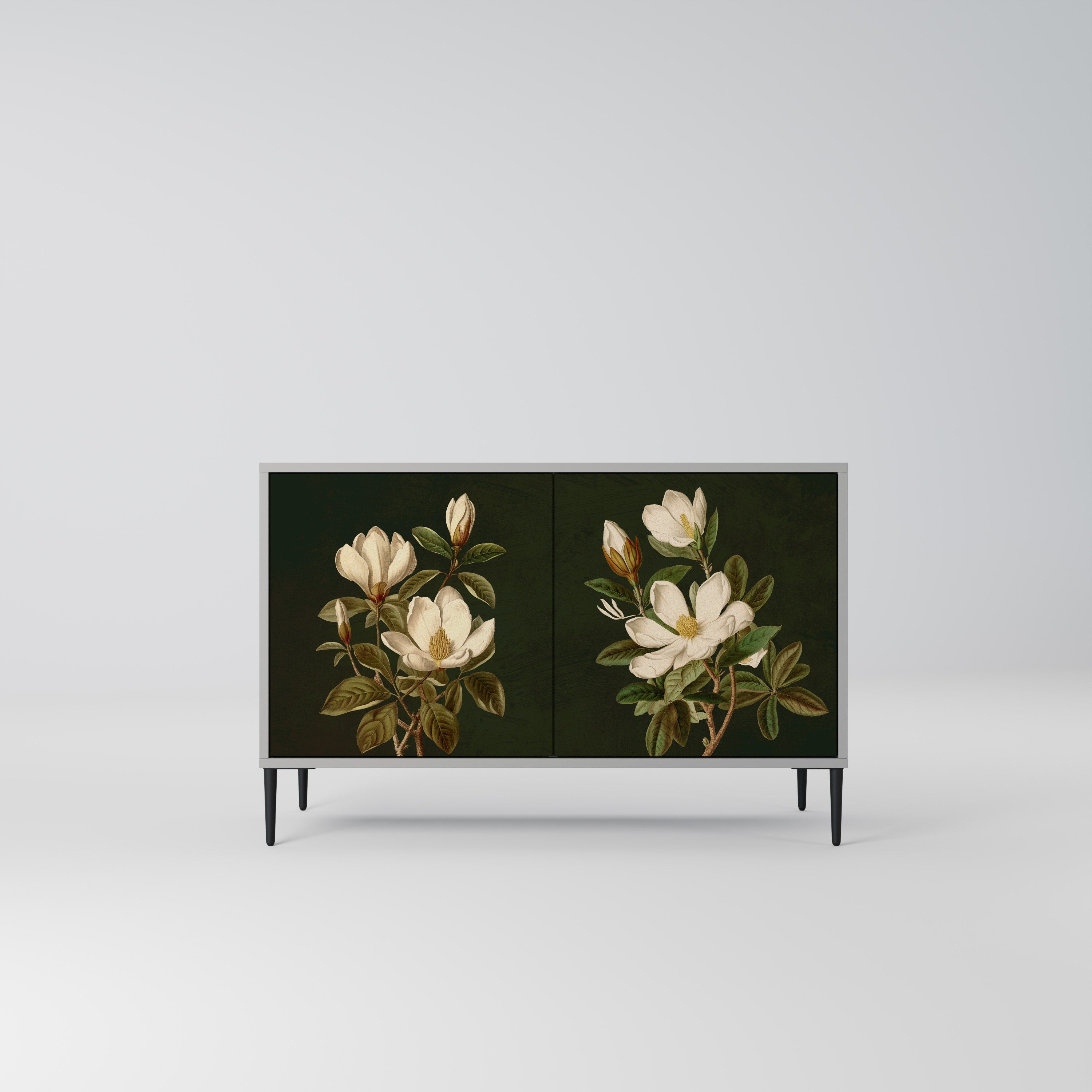 FLORAL NOIR Sideboard mit 2 Türen in Grau