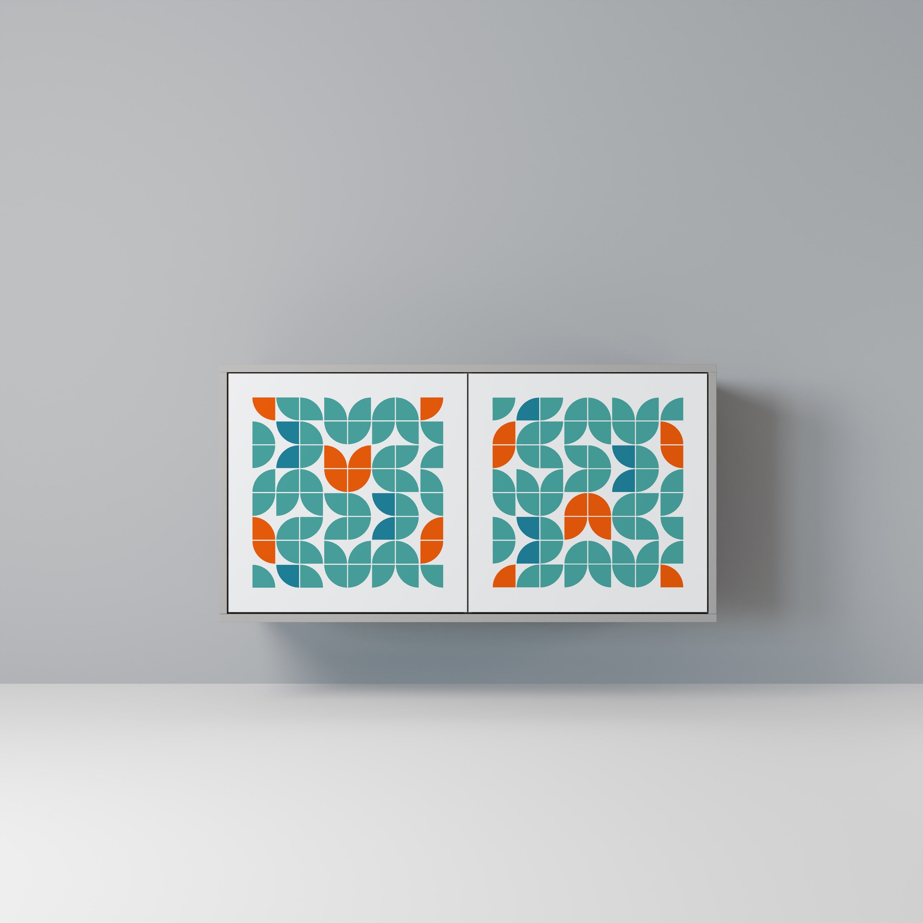 BE THE CHANGE Sideboard mit 2 Türen in Grau