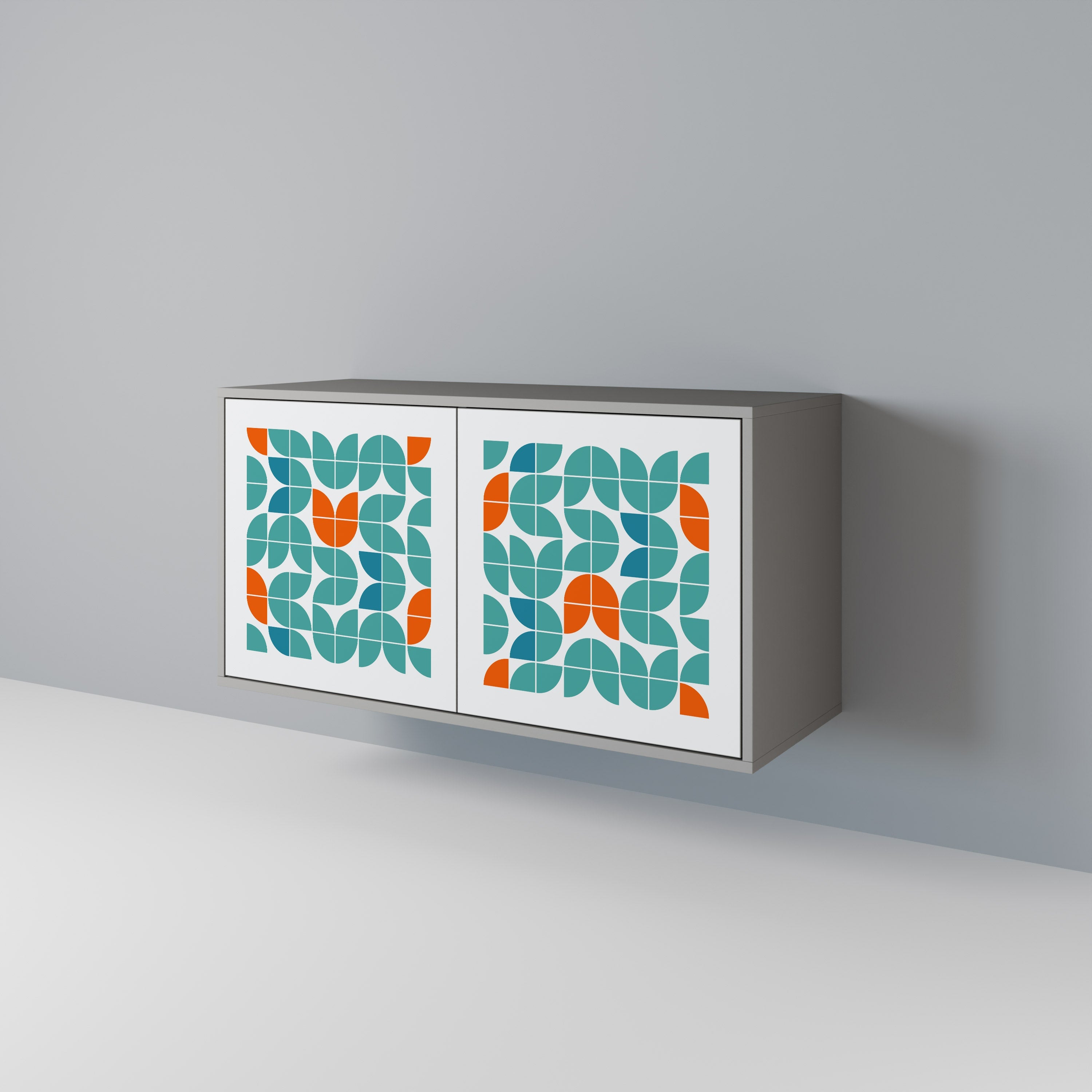 BE THE CHANGE Sideboard mit 2 Türen in Grau