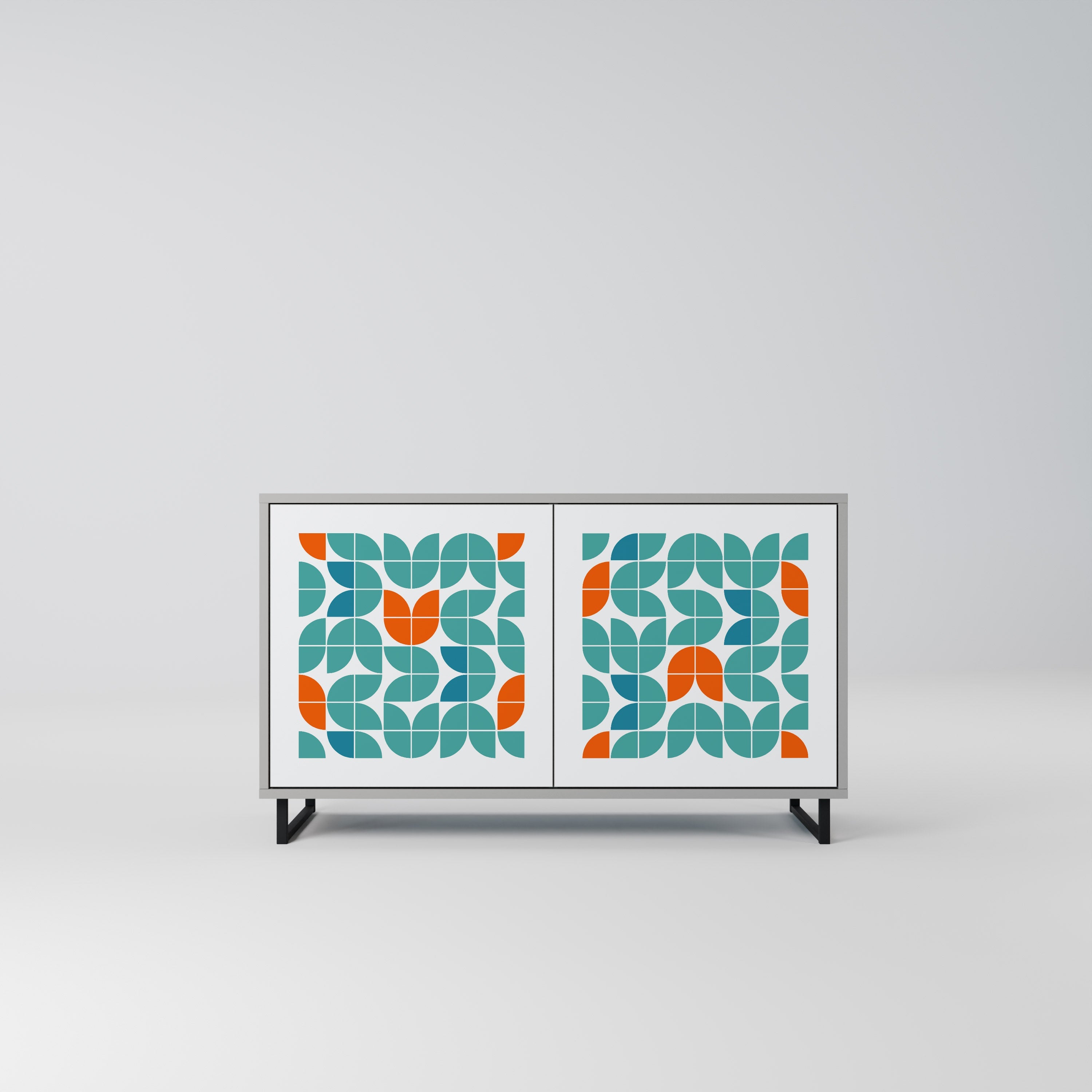 BE THE CHANGE Sideboard mit 2 Türen in Grau