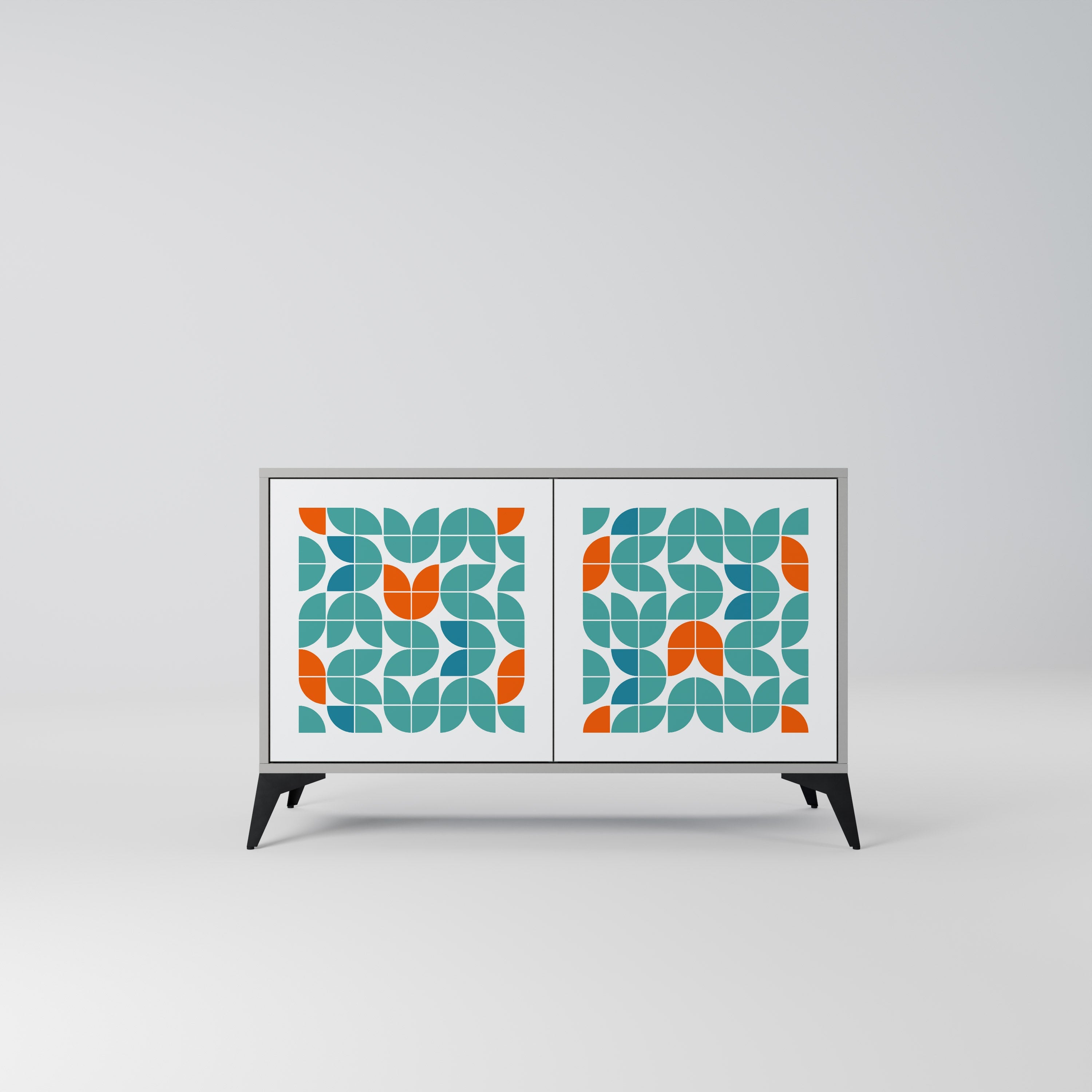 BE THE CHANGE Sideboard mit 2 Türen in Grau