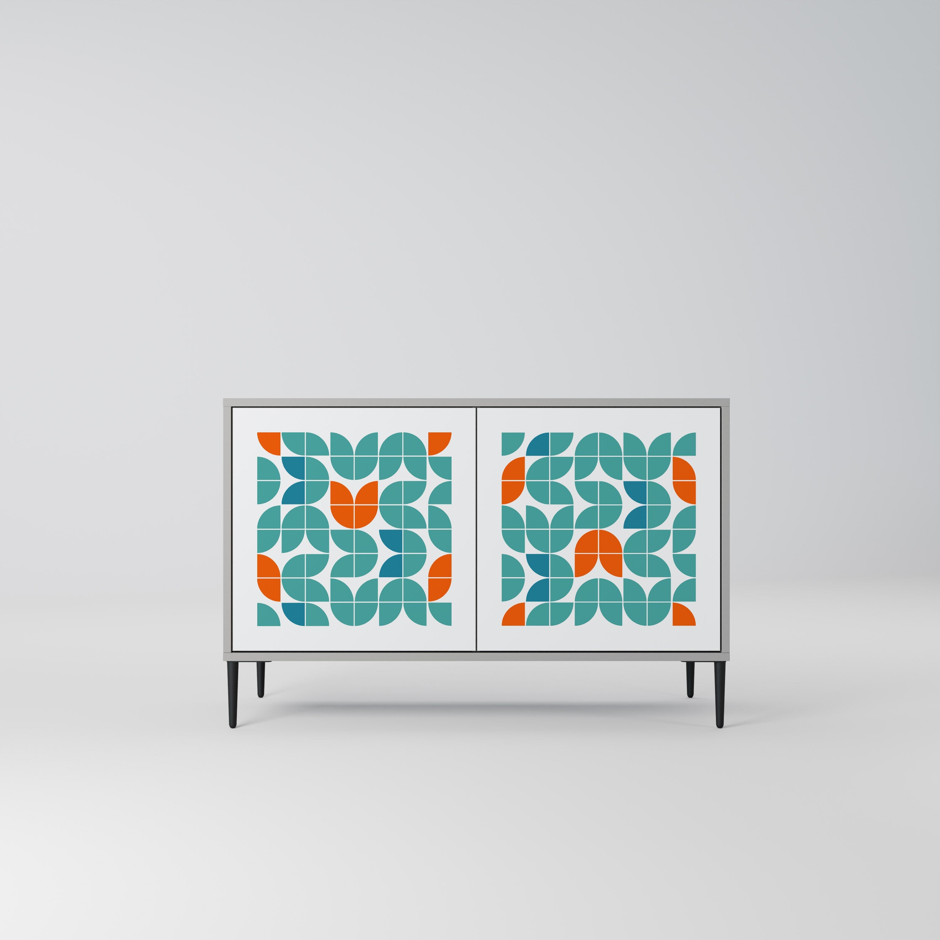 BE THE CHANGE Sideboard mit 2 Türen in Grau