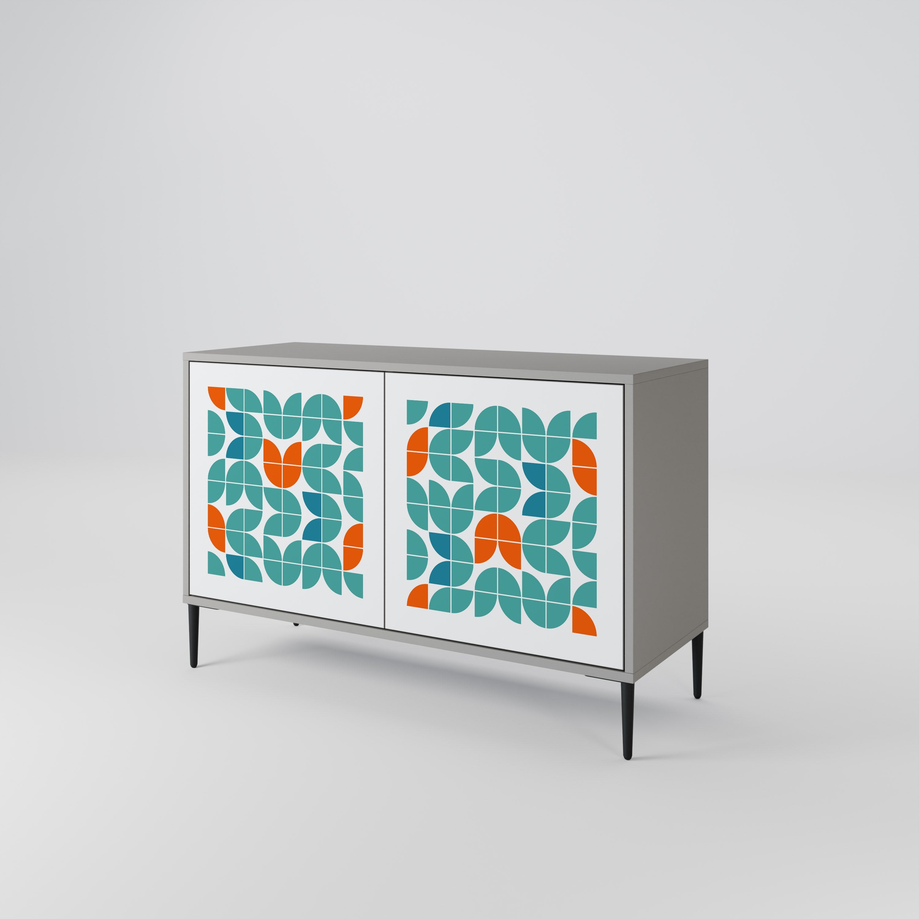 BE THE CHANGE Sideboard mit 2 Türen in Grau