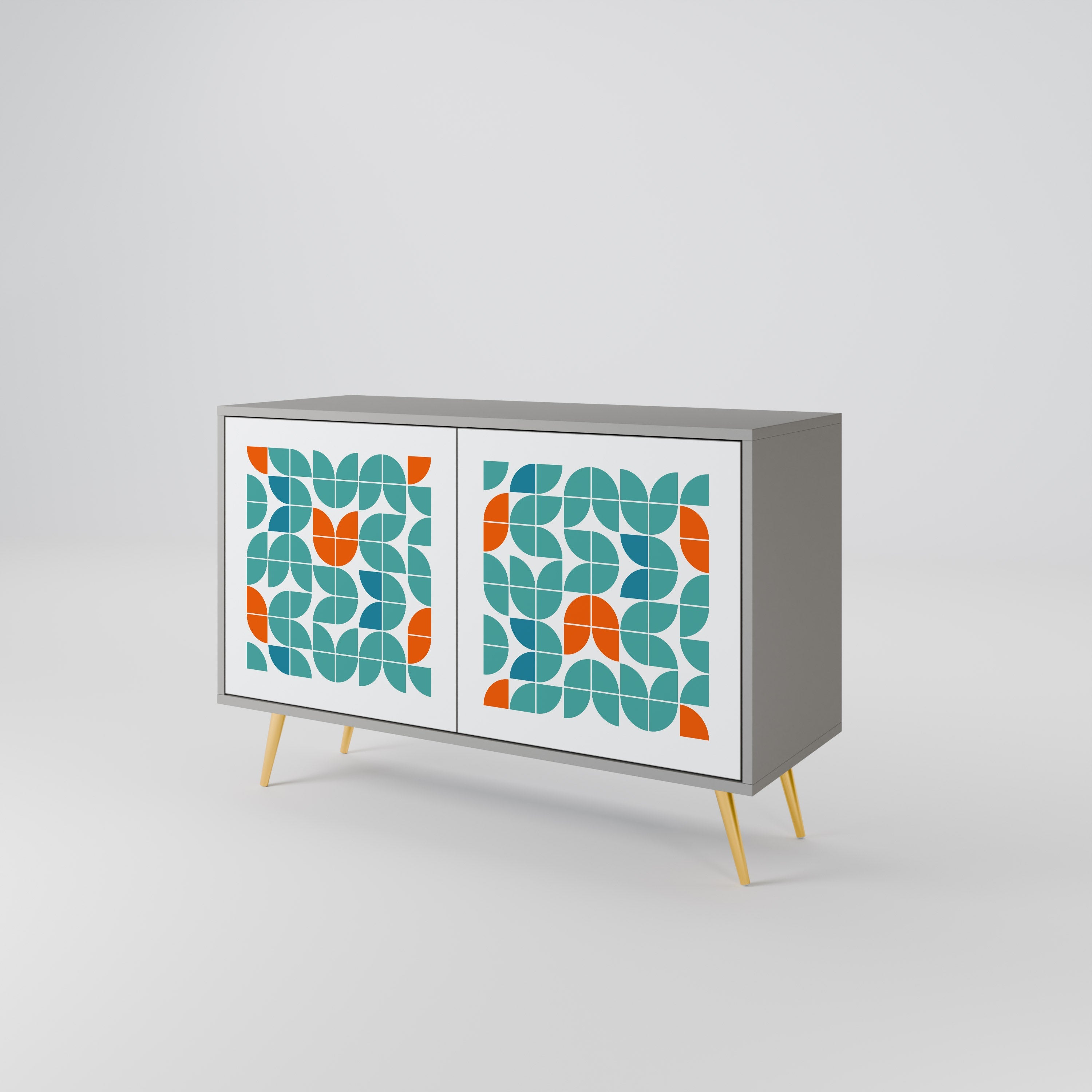 BE THE CHANGE Sideboard mit 2 Türen in Grau