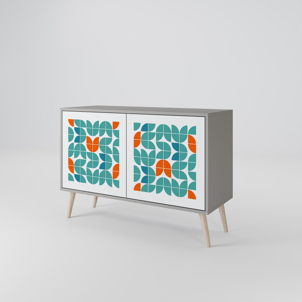 BE THE CHANGE Sideboard mit 2 Türen in Grau