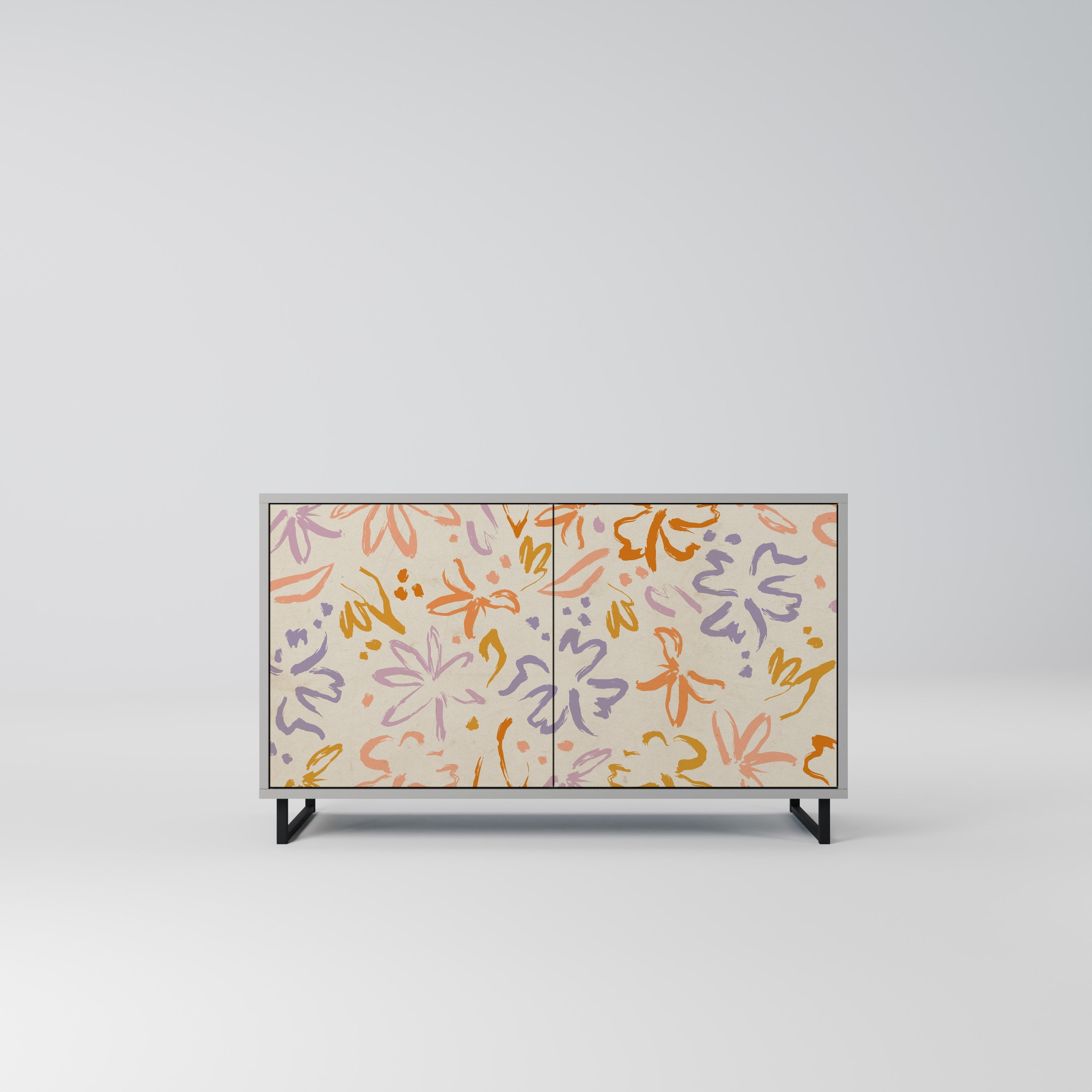 SPRING WHIMSY Sideboard mit 2 Türen in Grau