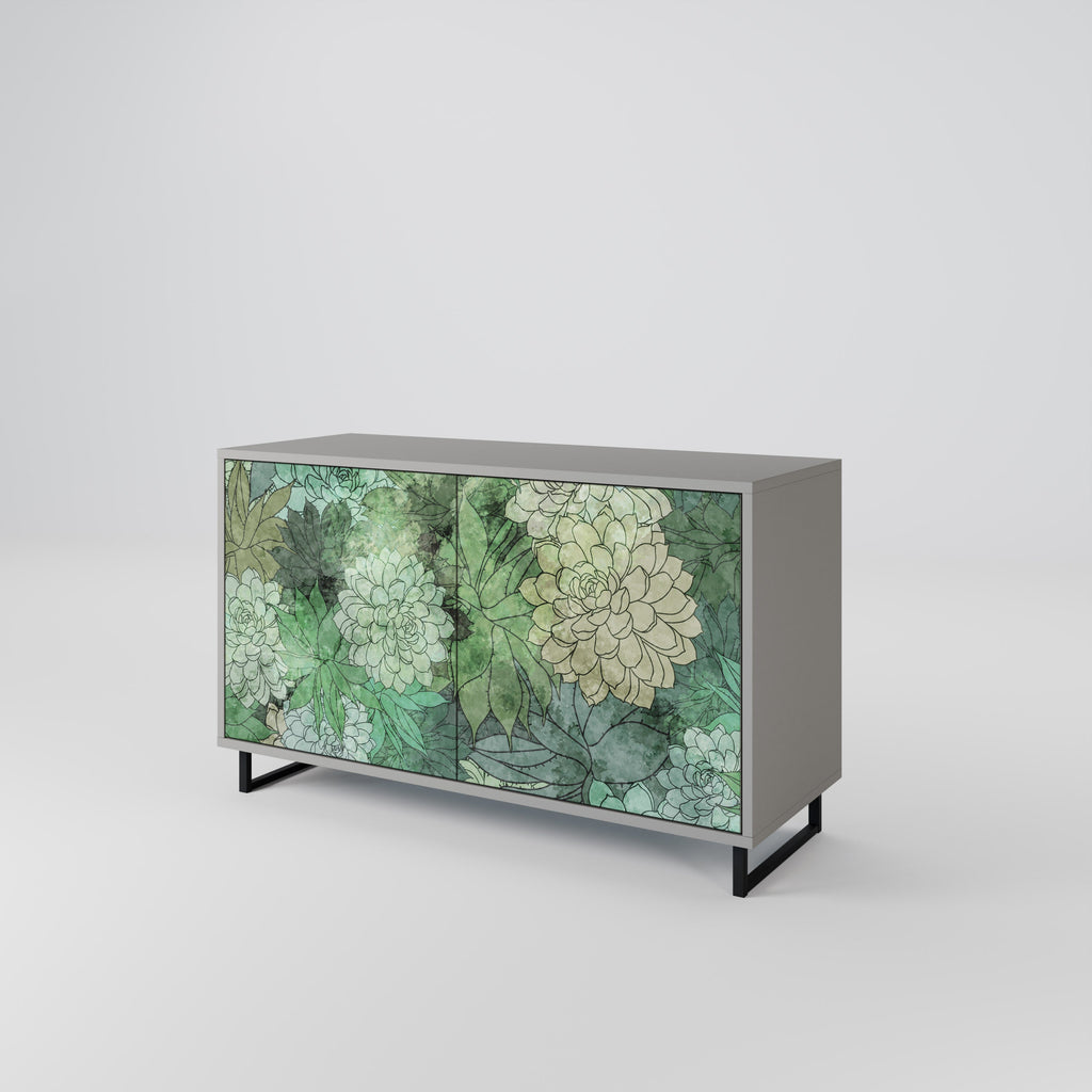 SUCCULENT CLUSTER 2-Door Sideboard in Grey Finish