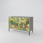 SUCCULENTS KALEIDOSCOPE 2-Door Sideboard in Grey Finish