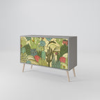 SUCCULENTS KALEIDOSCOPE 2-Door Sideboard in Grey Finish