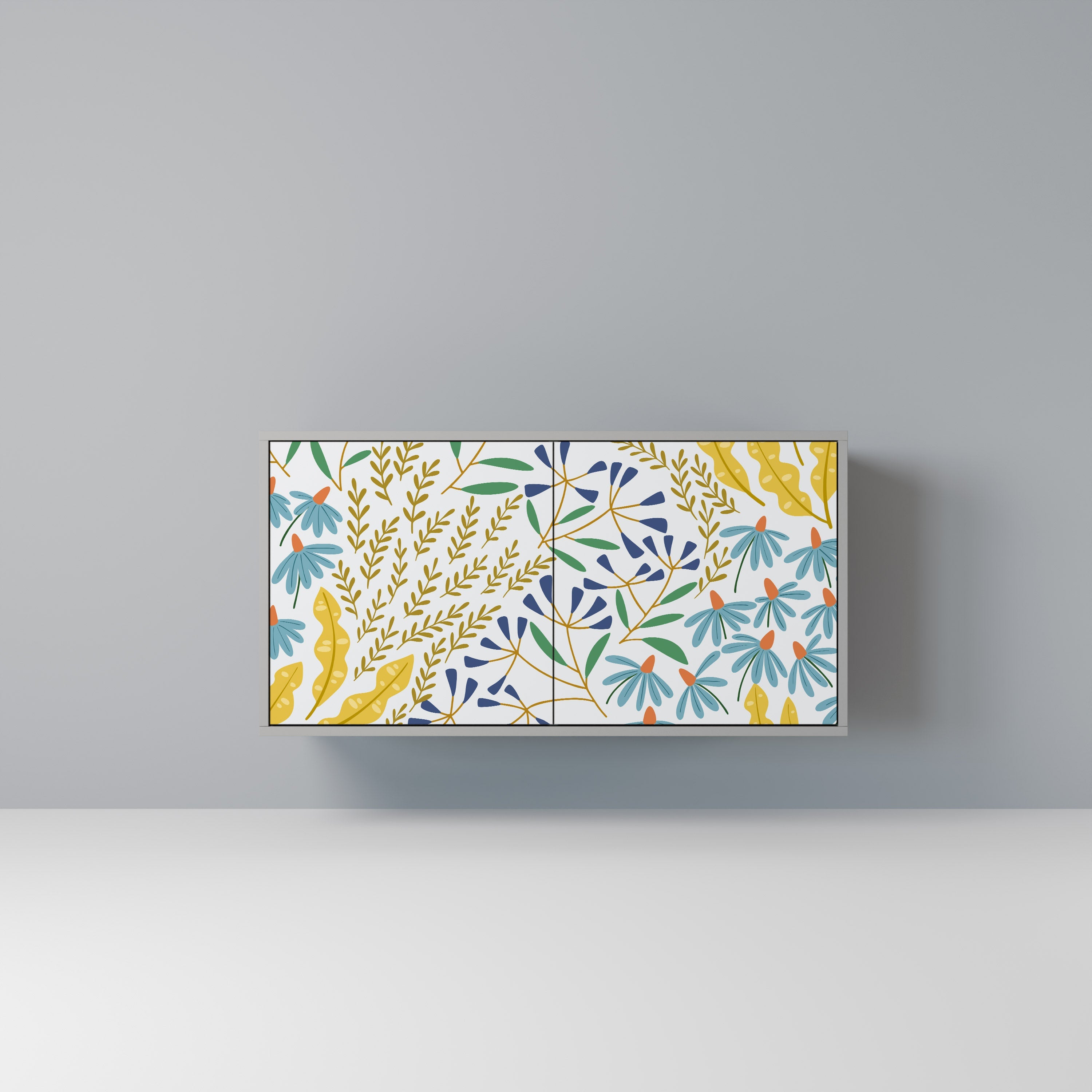 HELLO SPRING Sideboard mit 2 Türen in Grau