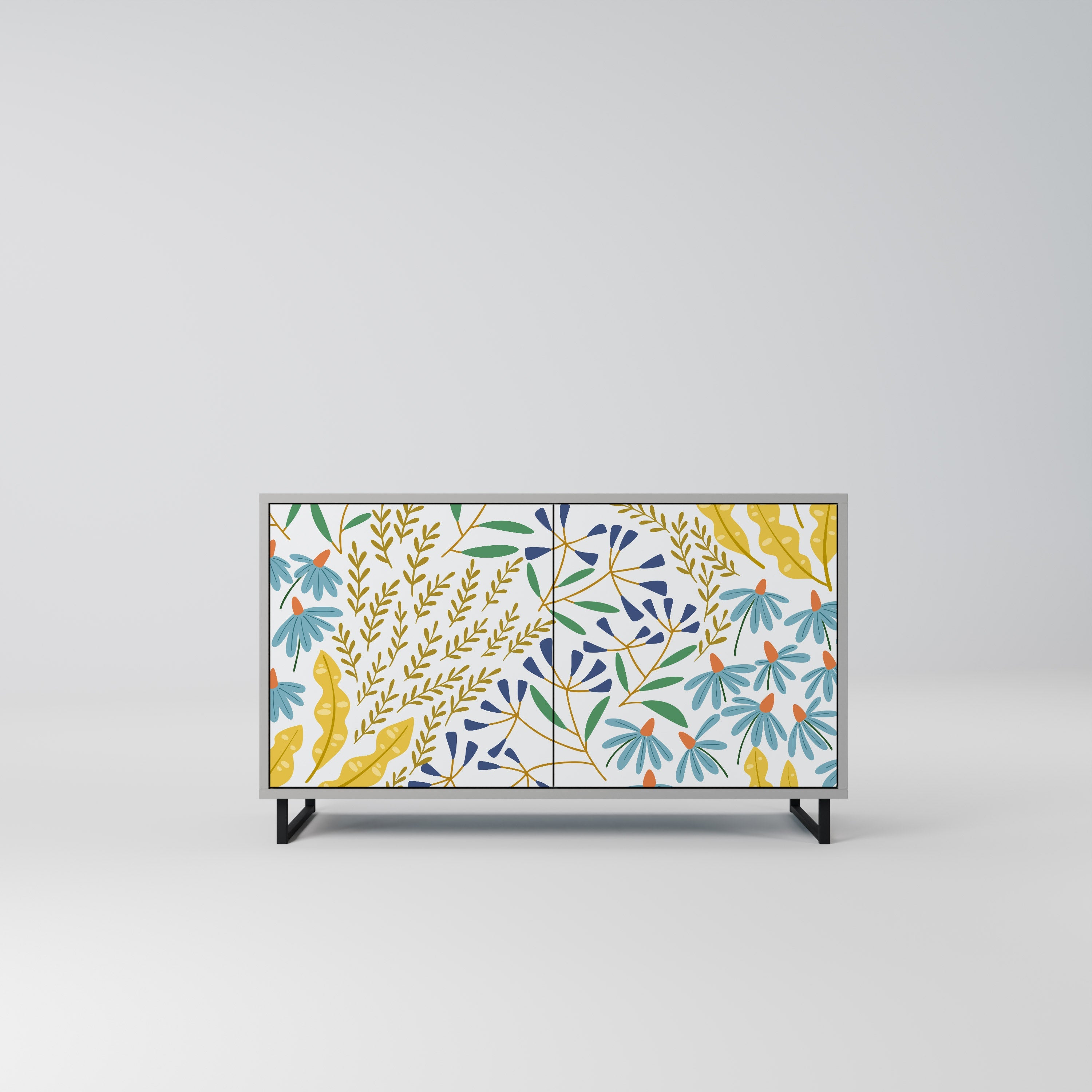 HELLO SPRING Sideboard mit 2 Türen in Grau