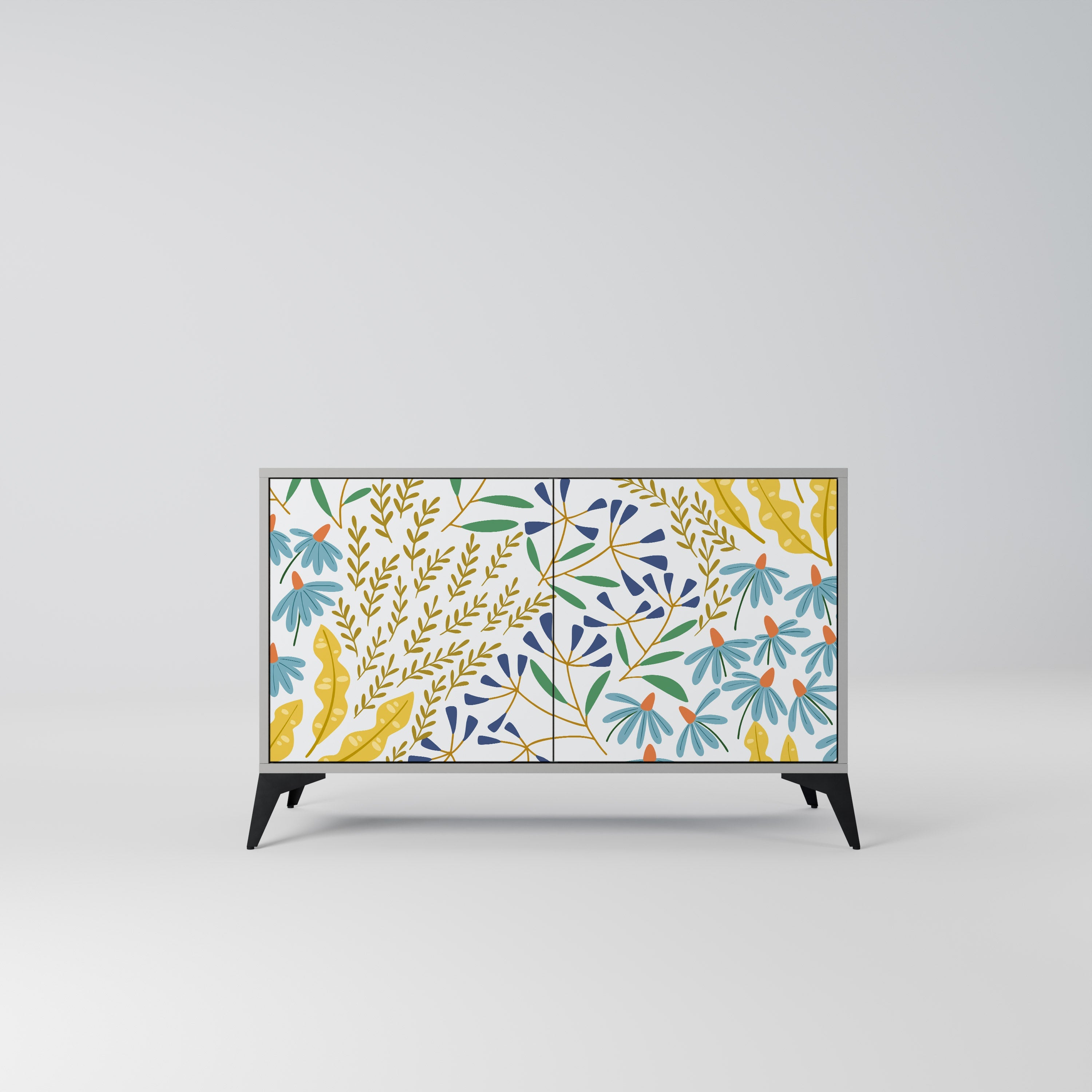 HELLO SPRING Sideboard mit 2 Türen in Grau