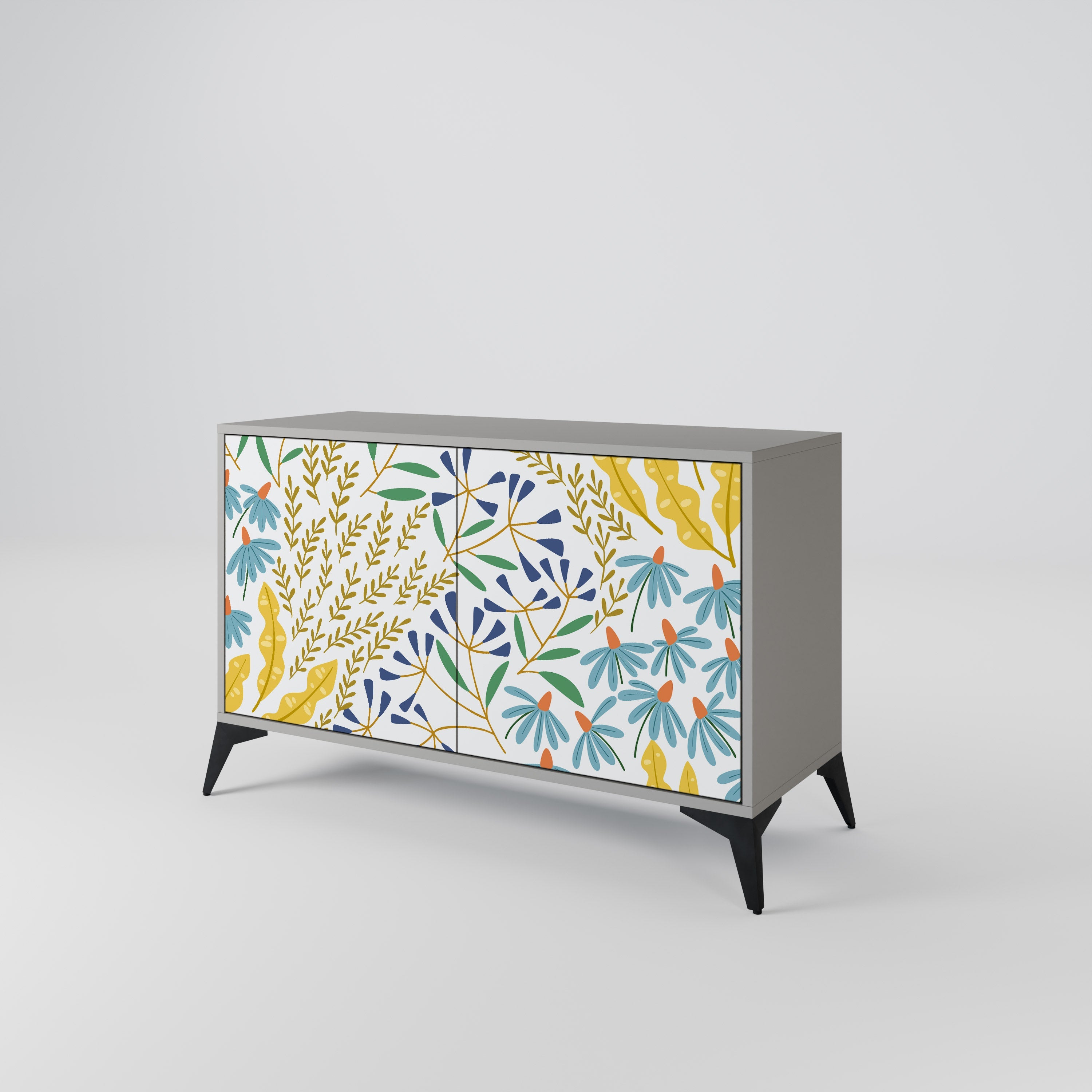 HELLO SPRING Sideboard mit 2 Türen in Grau