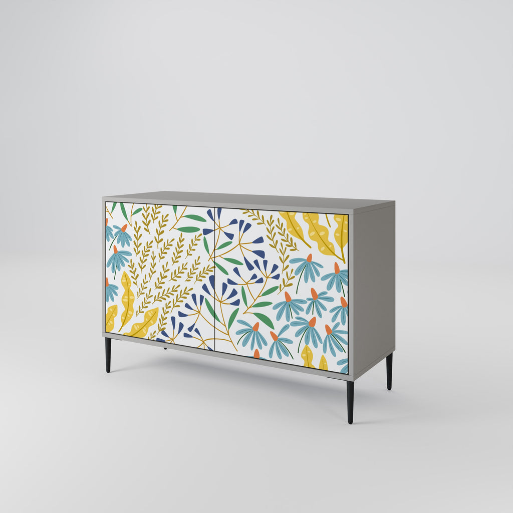 HELLO SPRING Sideboard mit 2 Türen in Grau