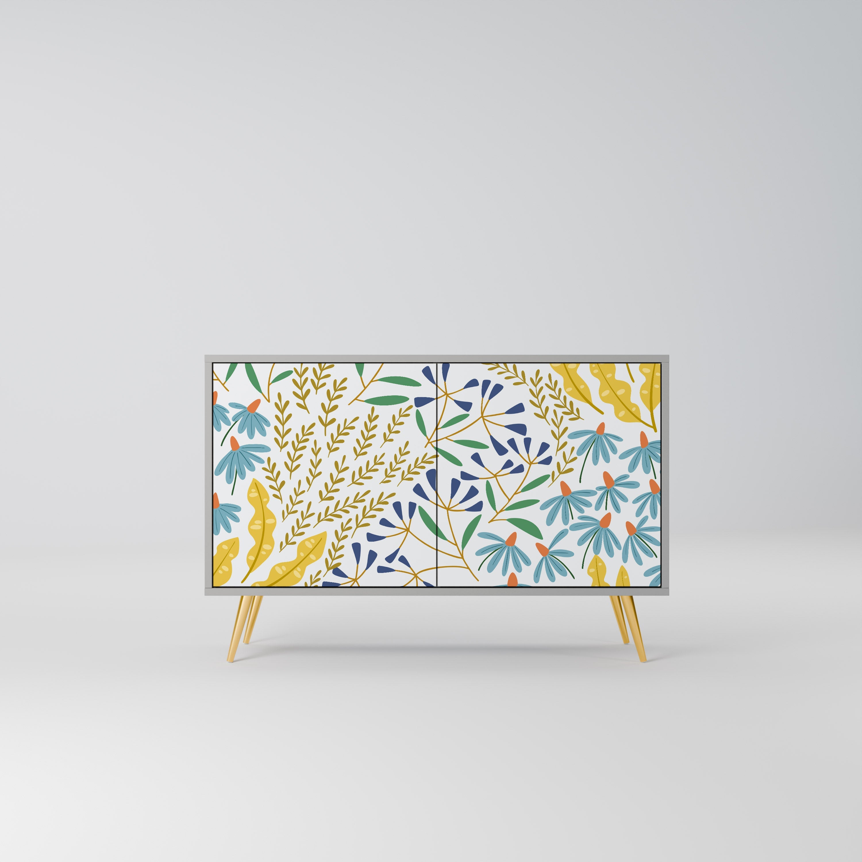 HELLO SPRING Sideboard mit 2 Türen in Grau