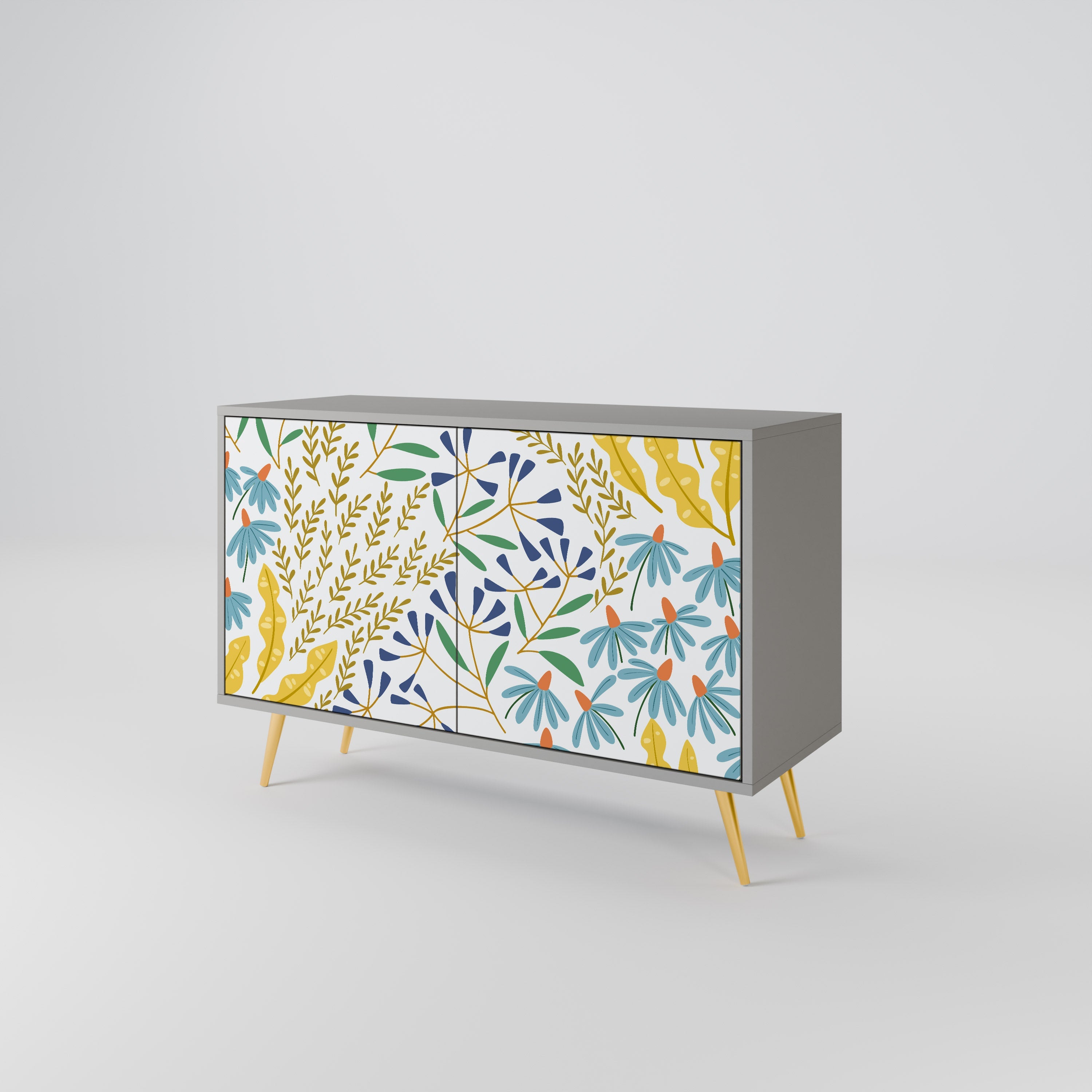 HELLO SPRING Sideboard mit 2 Türen in Grau