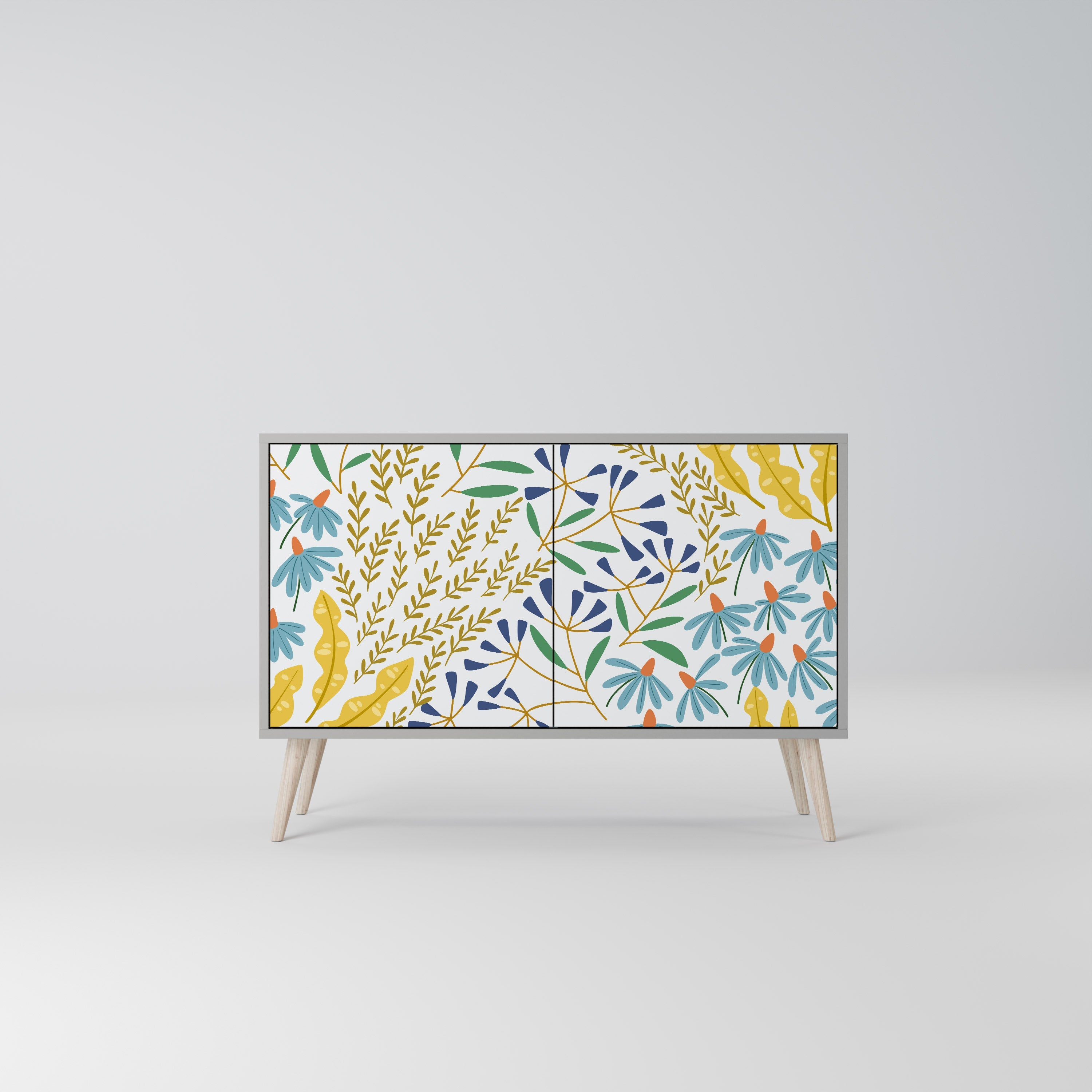 HELLO SPRING Sideboard mit 2 Türen in Grau