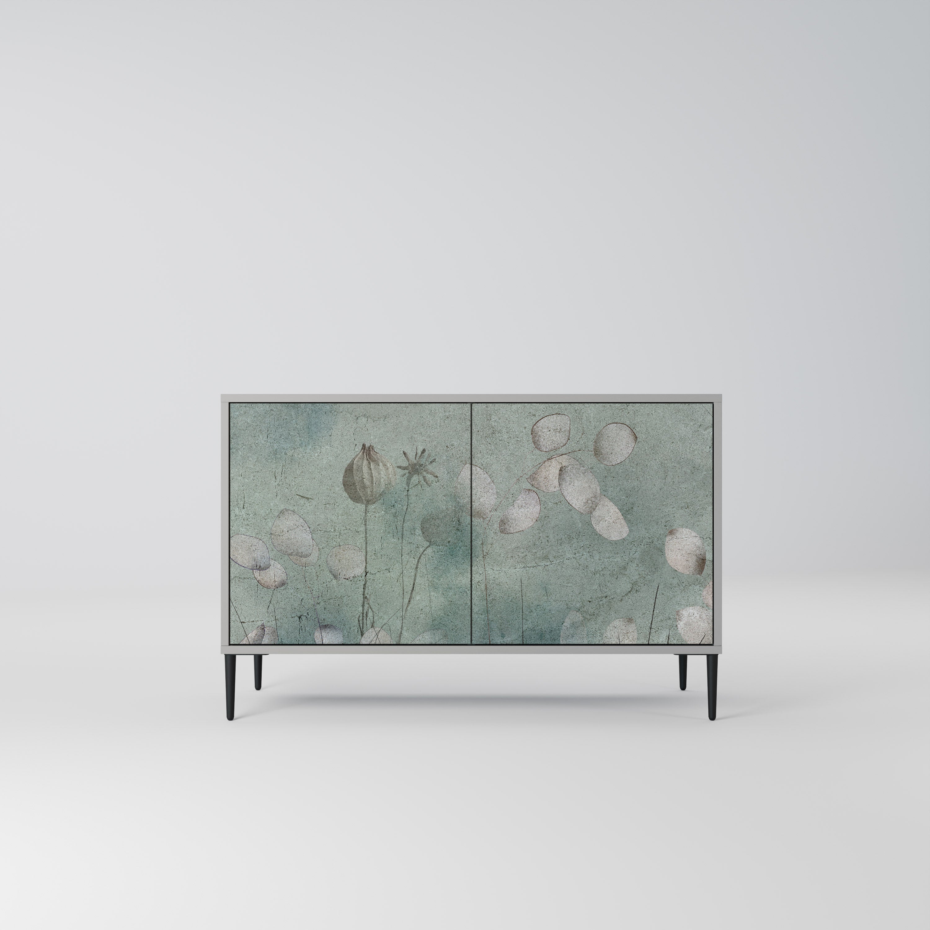 NIGHT LADY Sideboard mit 2 Türen in Grau